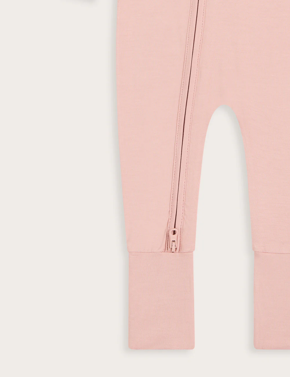 Baby Long Sleeve Romper - Dusty Pink - Image 4