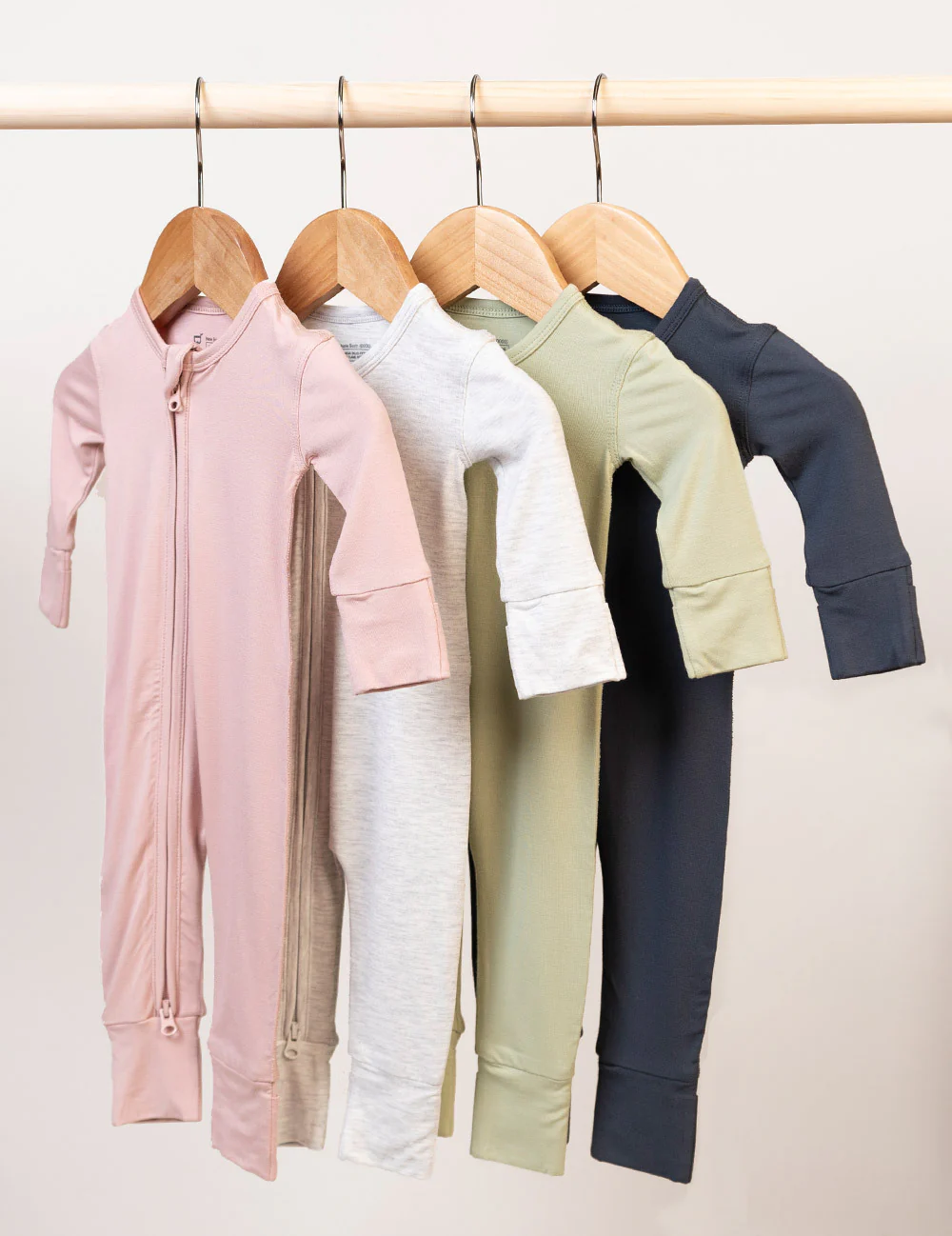 Baby Long Sleeve Romper - Dusty Pink - Image 7