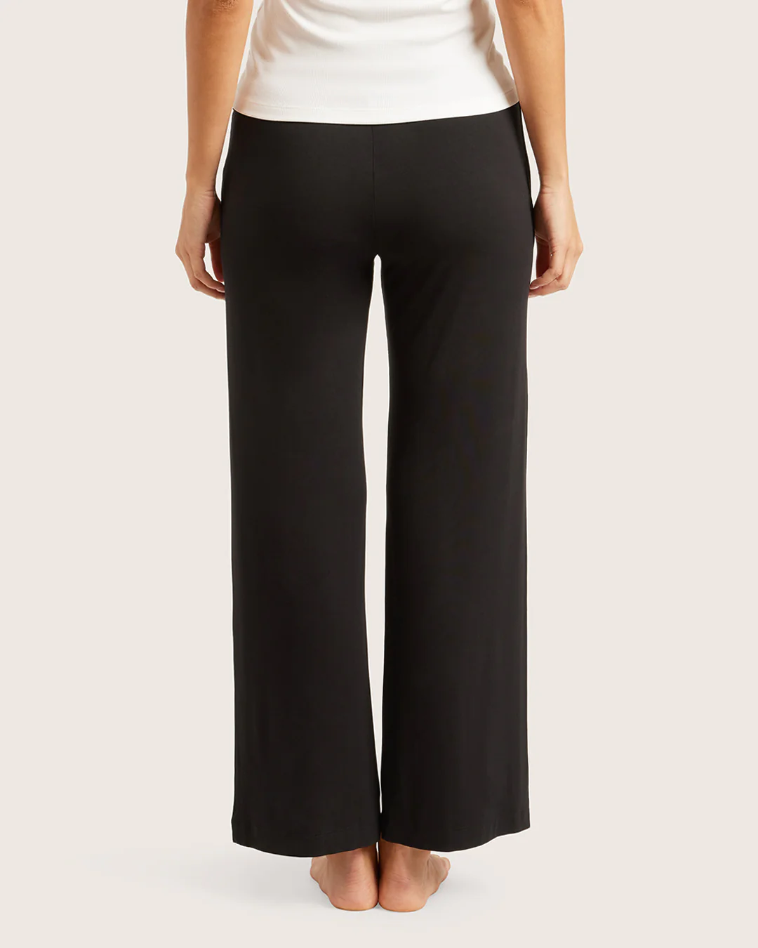 Downtime Wide Leg Lounge Pants - Black - Image 2