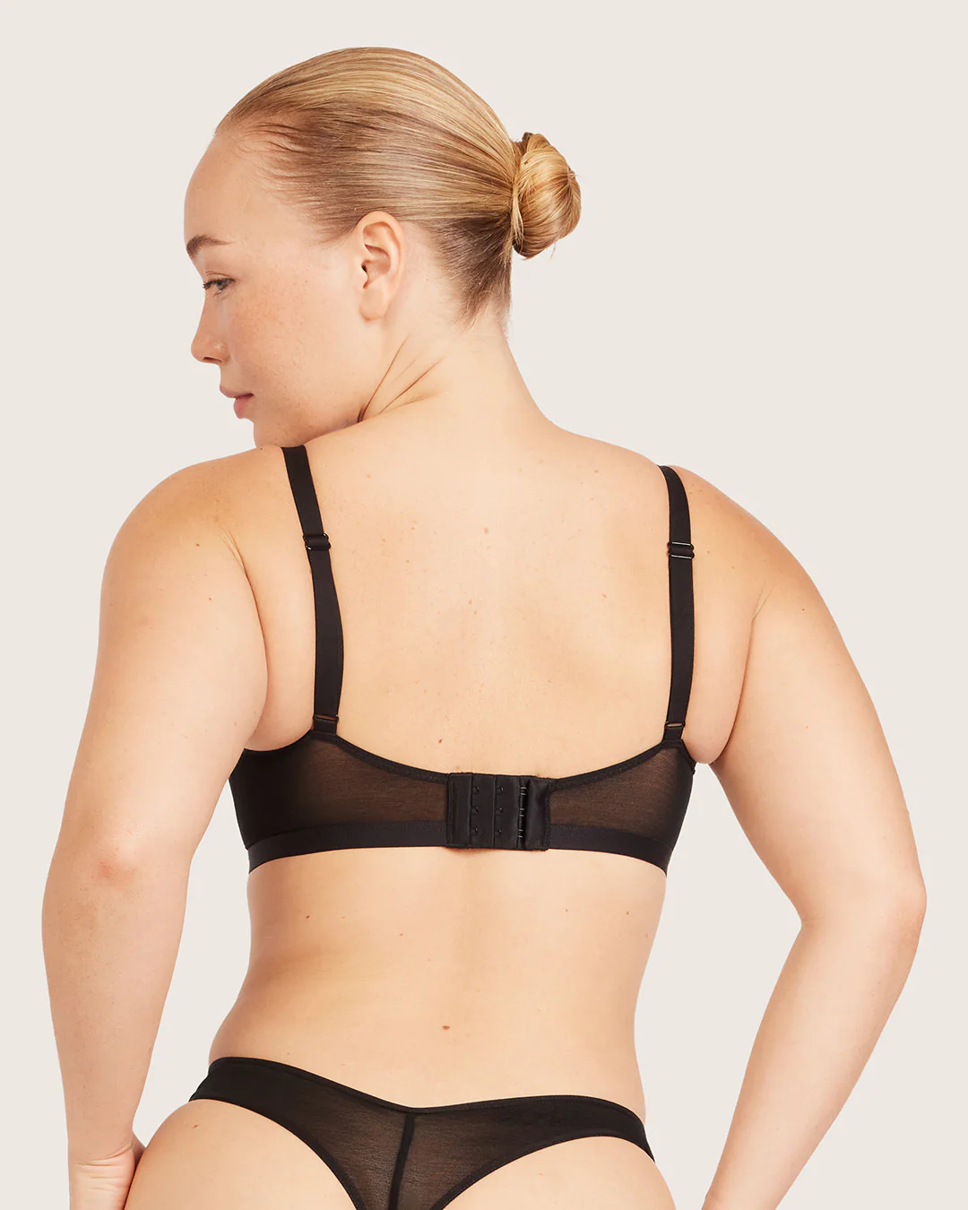 FreeMesh Crop Bralette - Black - Image 10