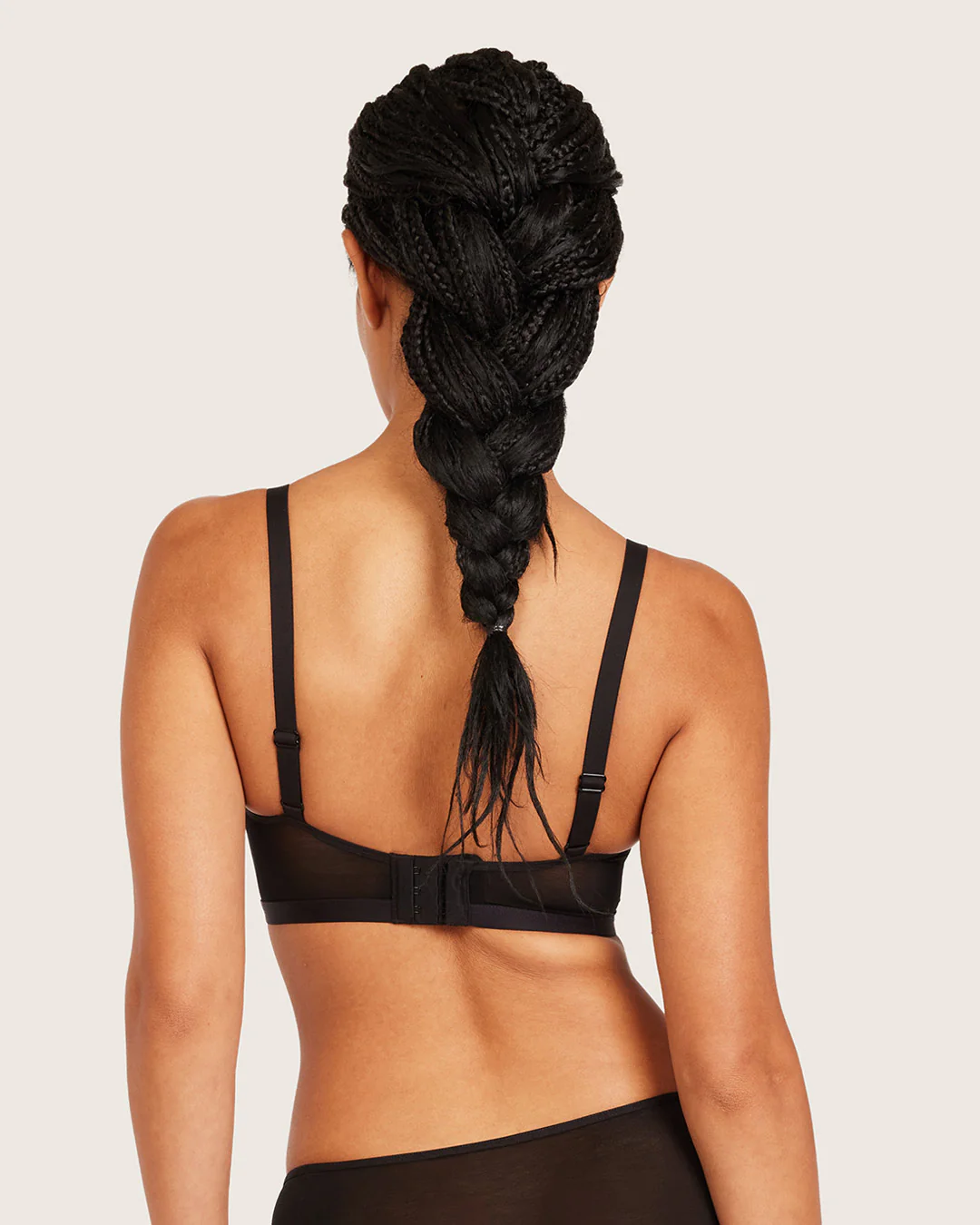 FreeMesh Crop Bralette - Black - Image 3