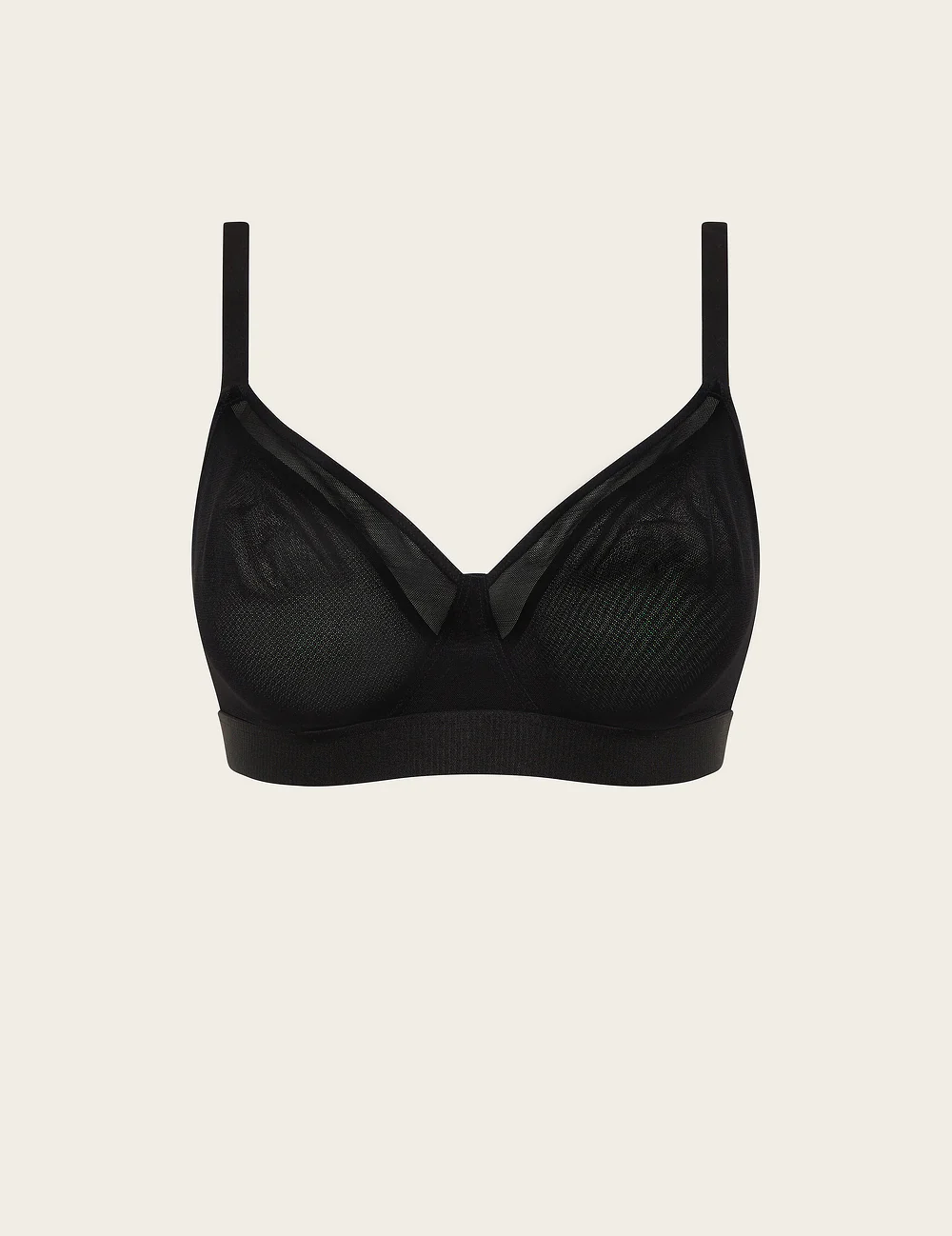 FreeMesh Full Bust Wireless Bra - Black - Image 14