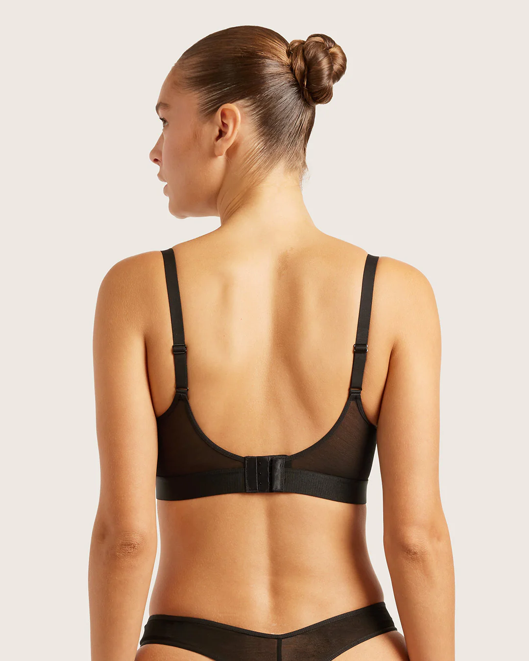 FreeMesh Full Bust Wireless Bra - Black - Image 3