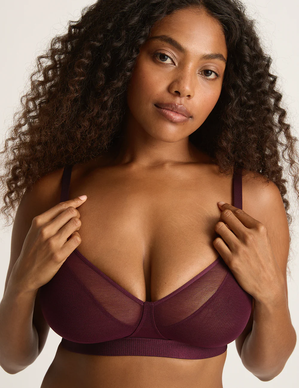 FreeMesh Full Bust Wireless Bra - Fig - Image 10