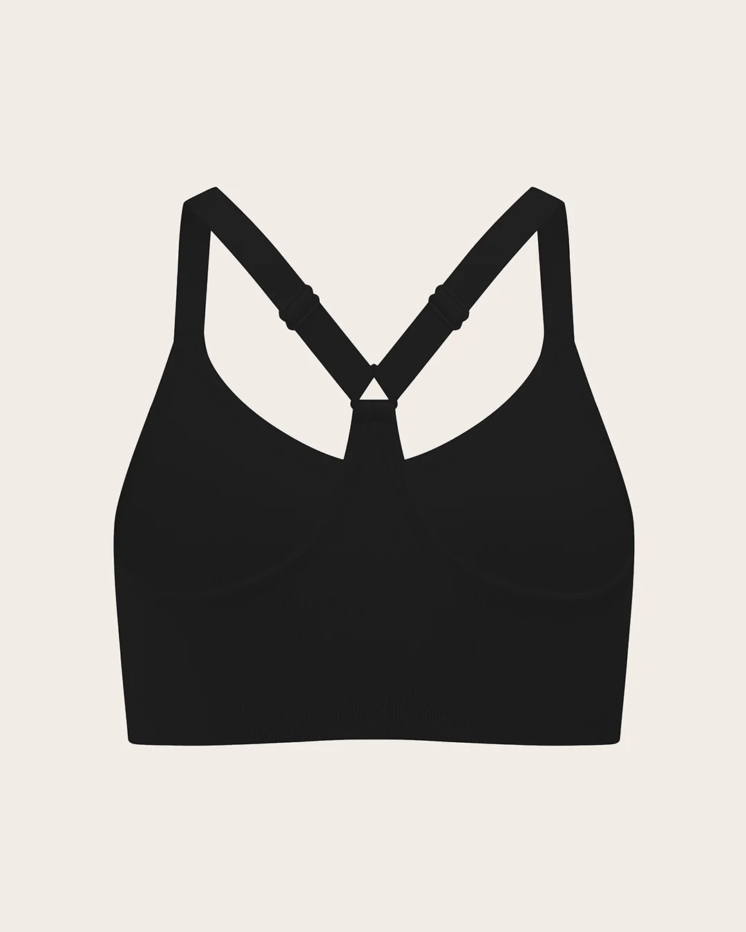 Full Bust Wireless Racerback Bra - Black - Image 24