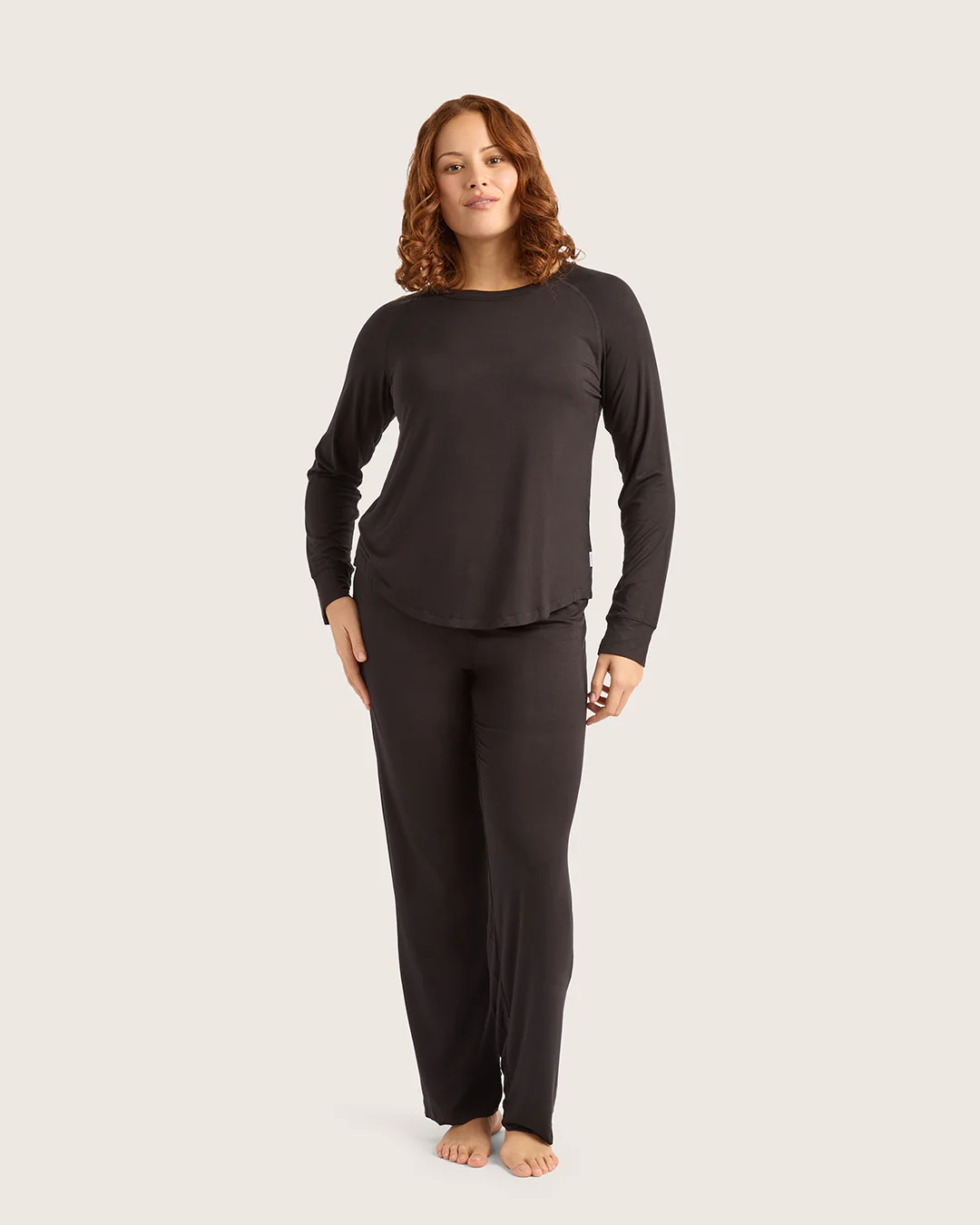 Goodnight Raglan Sleep Top - Black - Image 20