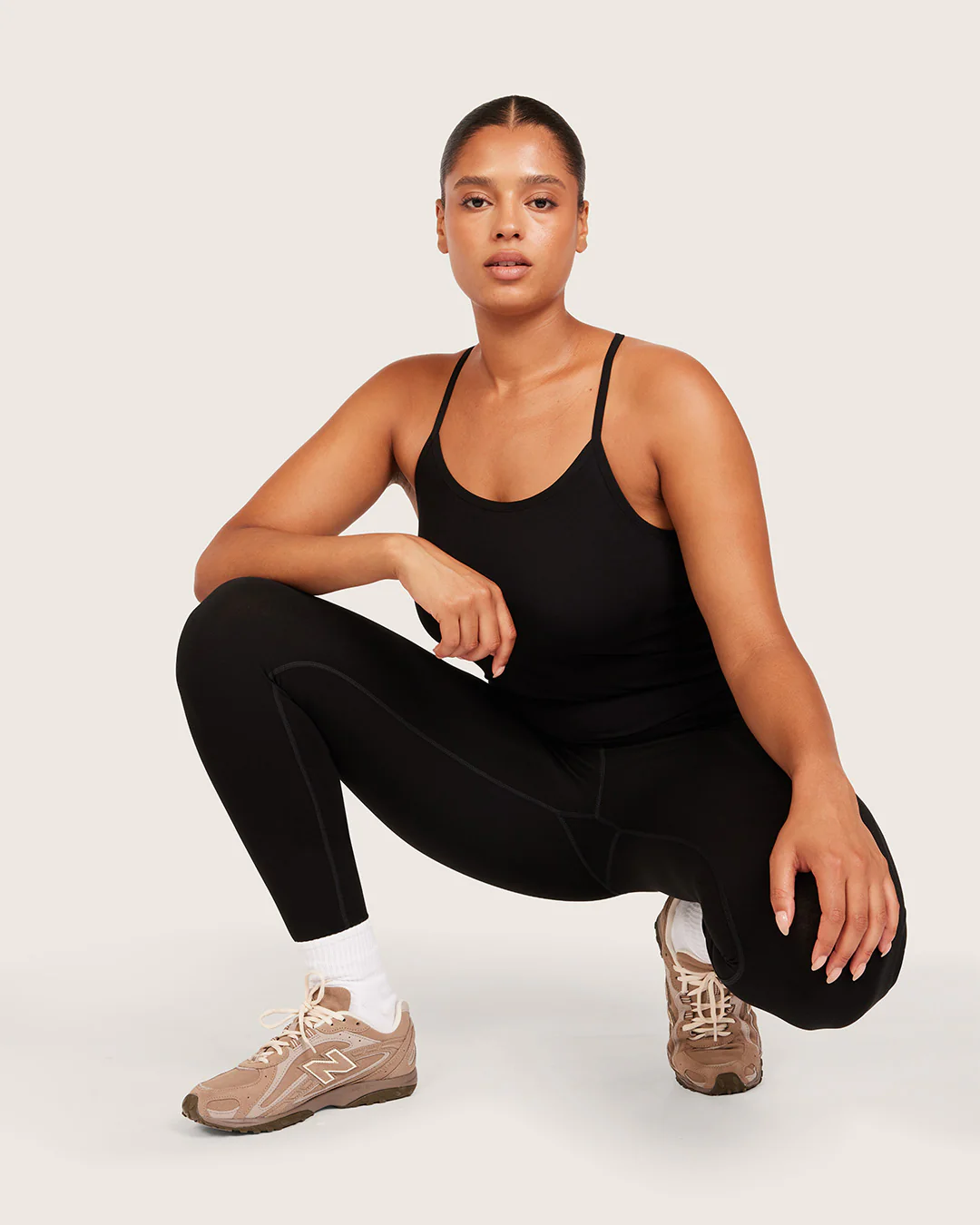 High Waist Leggings with Pocket - Black - Image 16