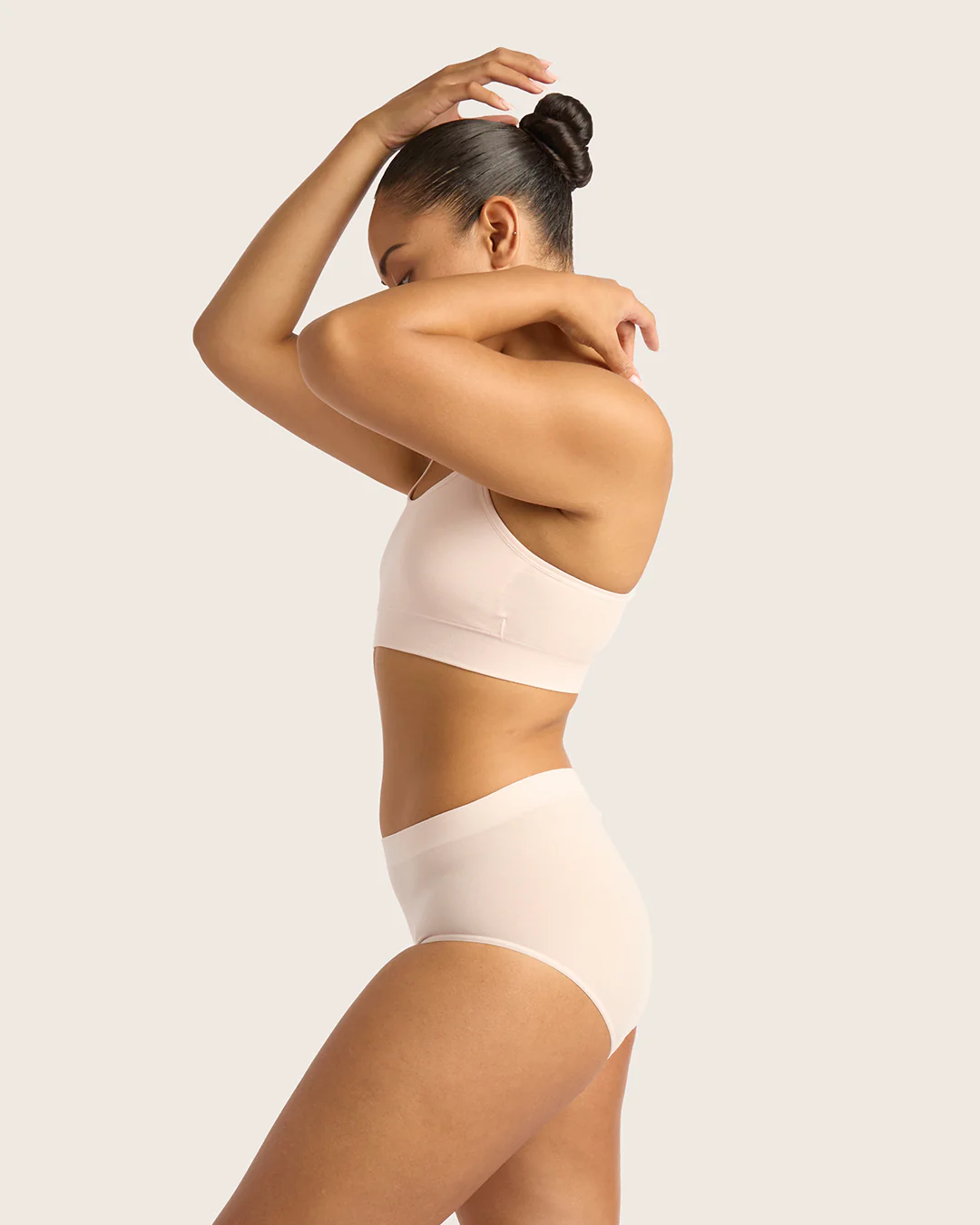 LYOLYTE Full Low Leg Briefs - Powder Pink - Image 11