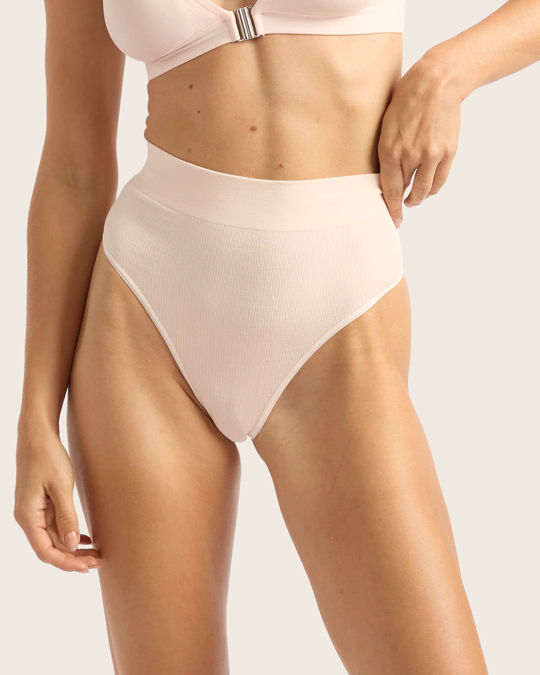 LYOLYTE High Waist G-String - Powder Pink
