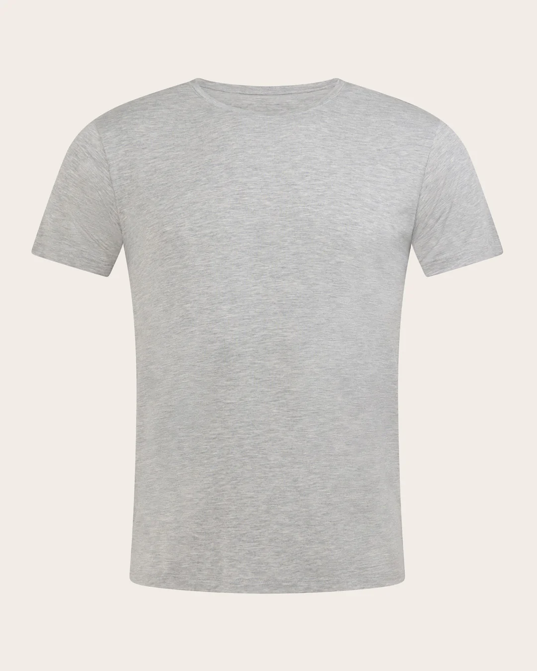 Men's Base Layer Crew Neck T-Shirt - Light Grey Marl - Image 11