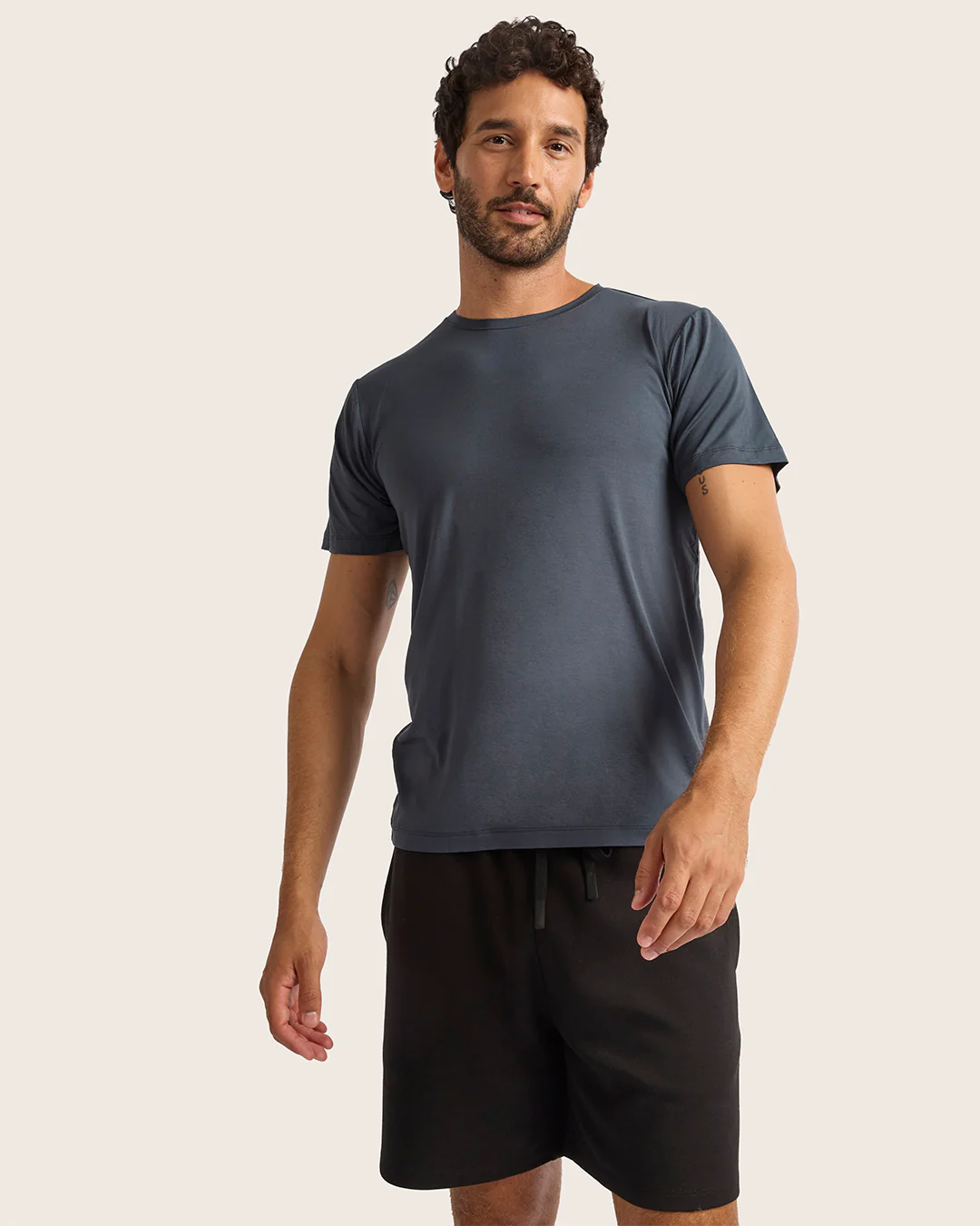 Men's Base Layer Crew Neck T-Shirt - Storm - Image 11