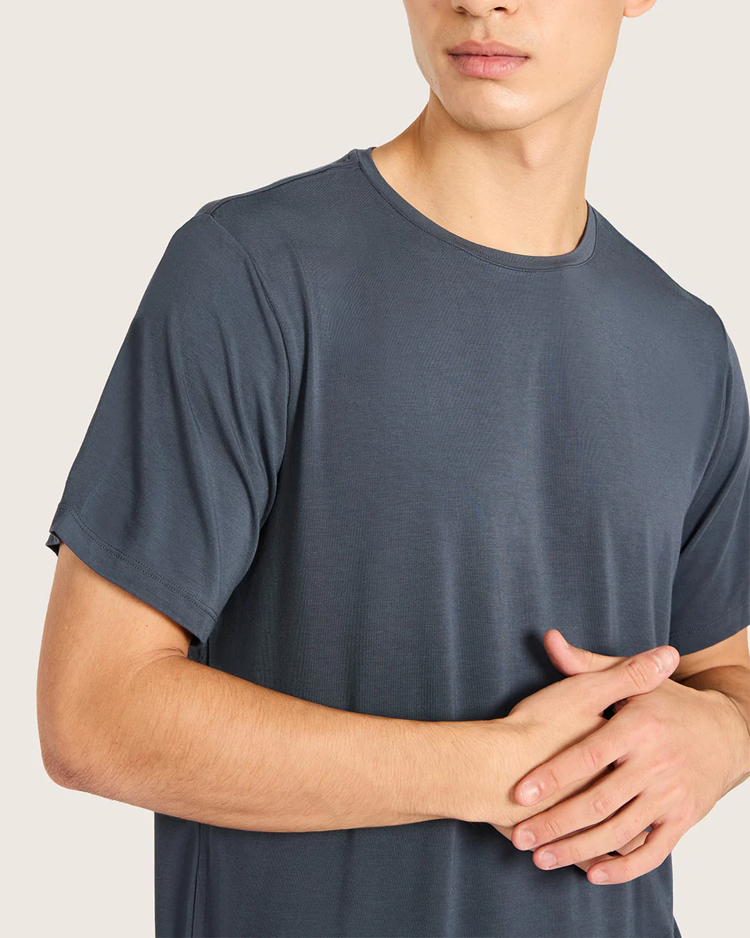 Men's Base Layer Crew Neck T-Shirt - Storm - Image 4