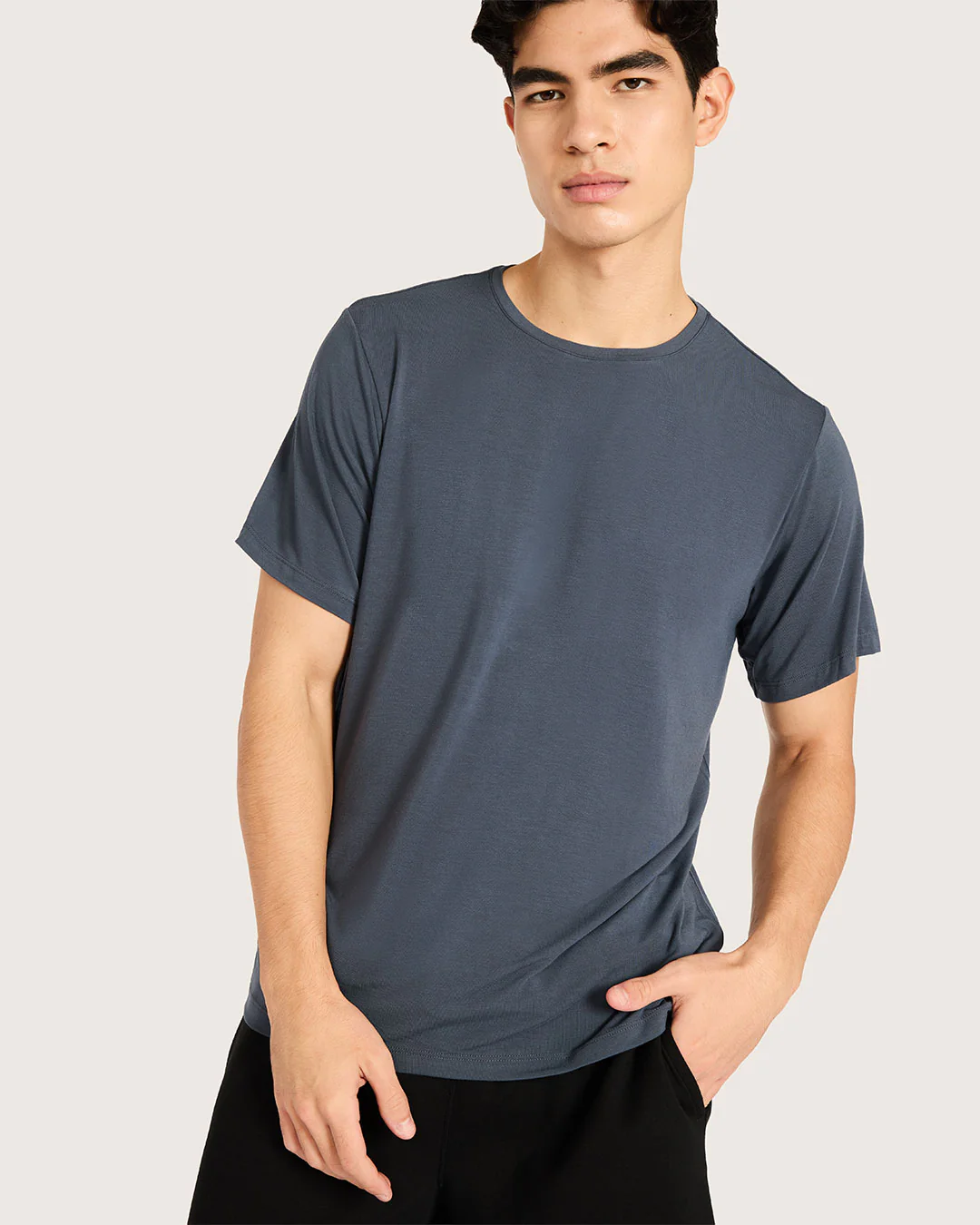 Men's Base Layer Crew Neck T-Shirt - Storm - Image 5