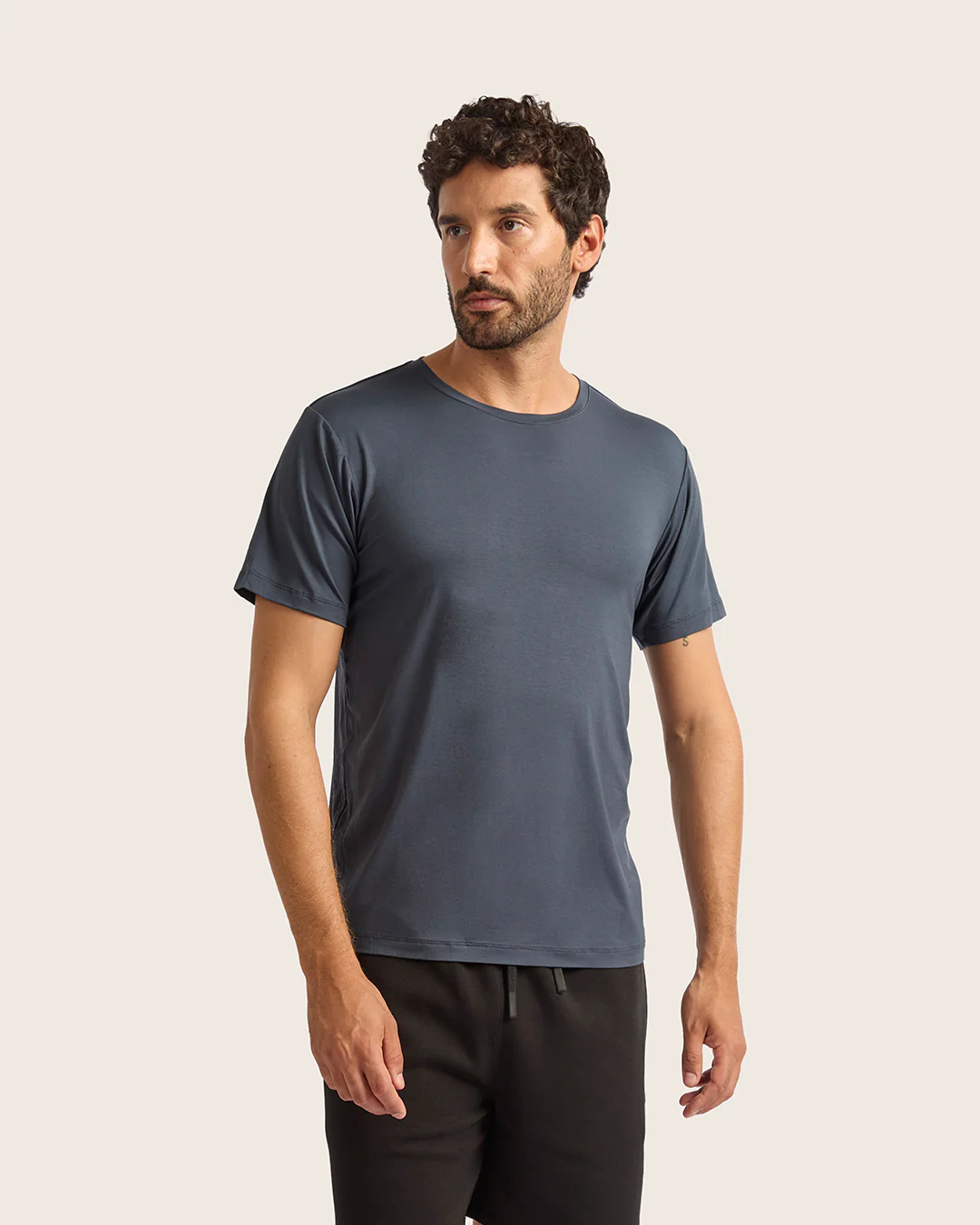 Men's Base Layer Crew Neck T-Shirt - Storm - Image 7