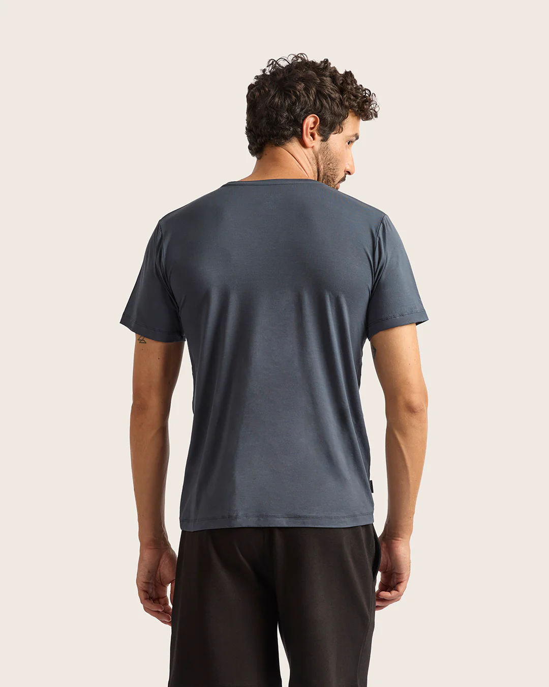 Men's Base Layer Crew Neck T-Shirt - Storm - Image 8