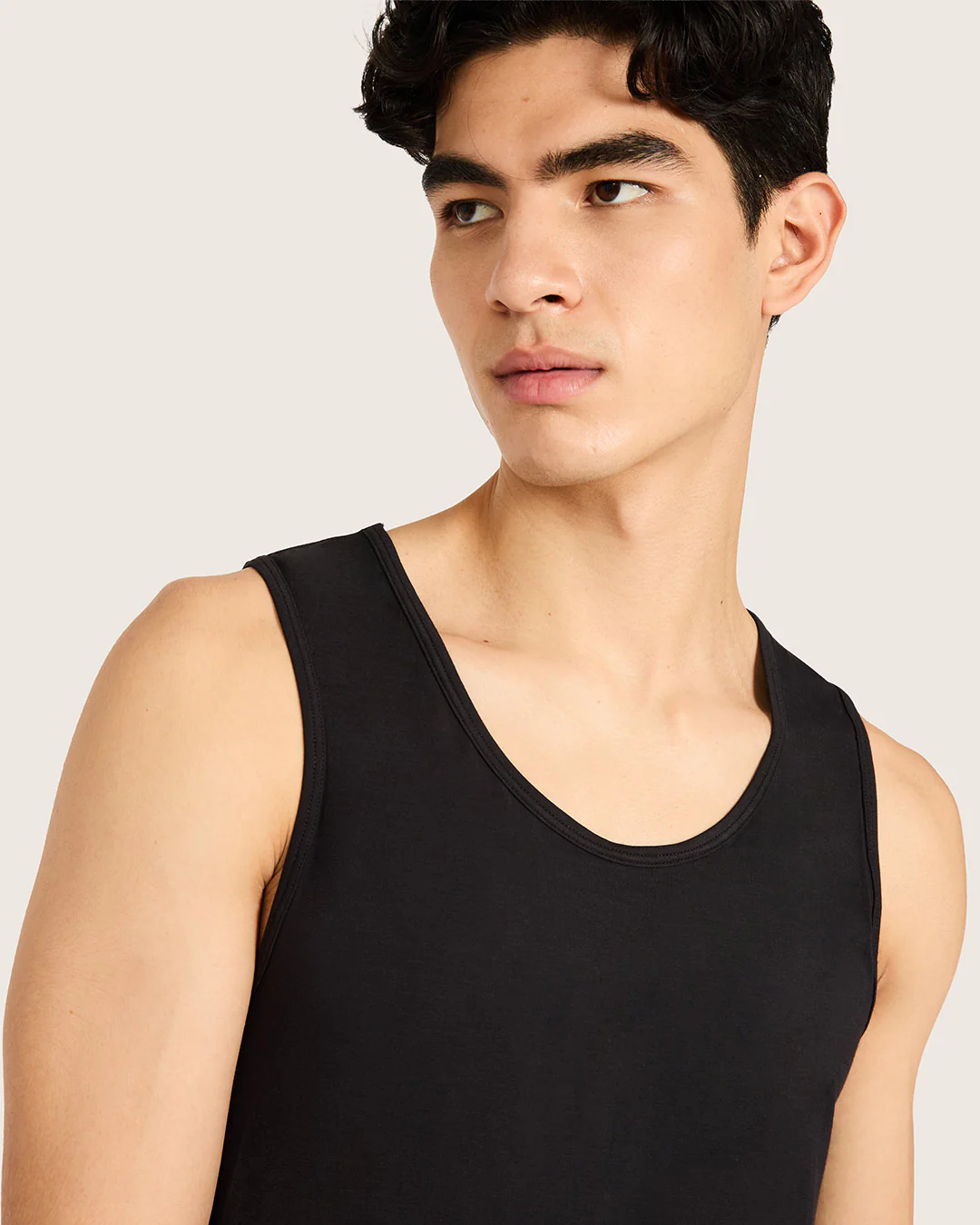 Men's Base Layer Tank Top - Black - Image 4