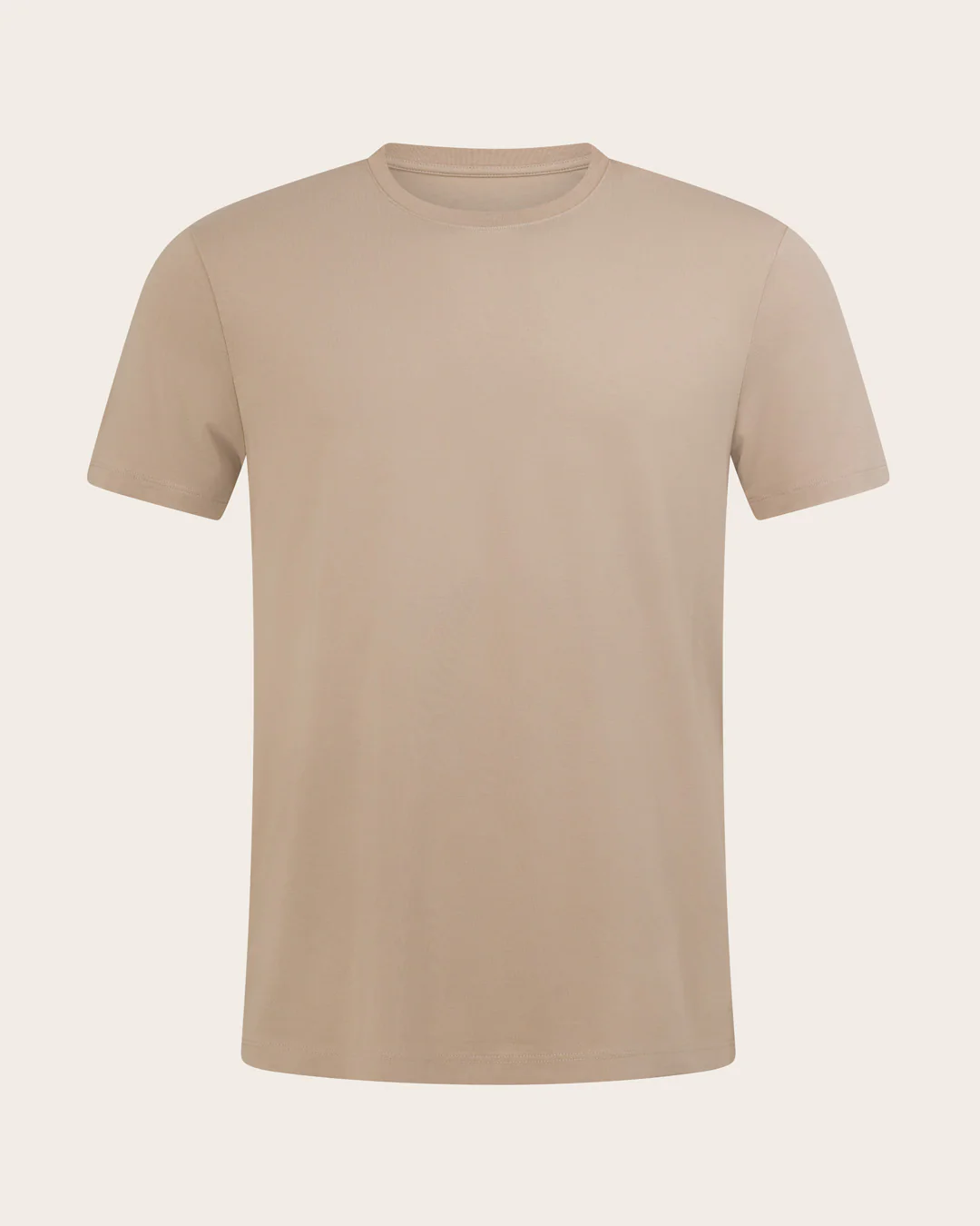 Men's Classic Crew Neck T-Shirt - Stone - Image 12