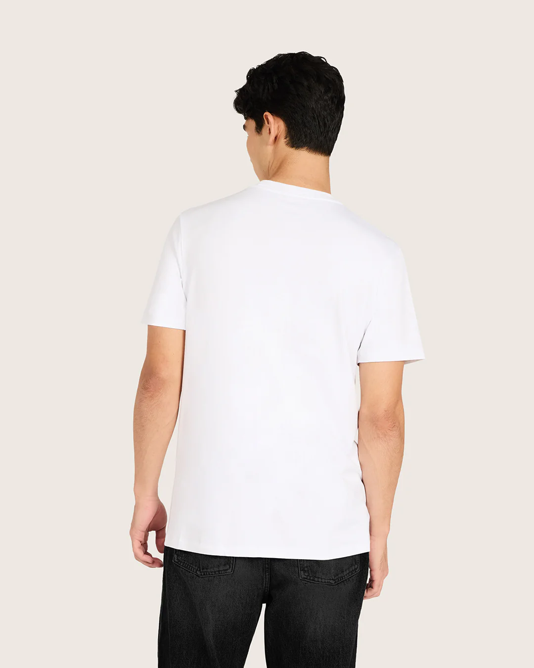 Men's Classic Crew Neck T-Shirt - White - Image 2