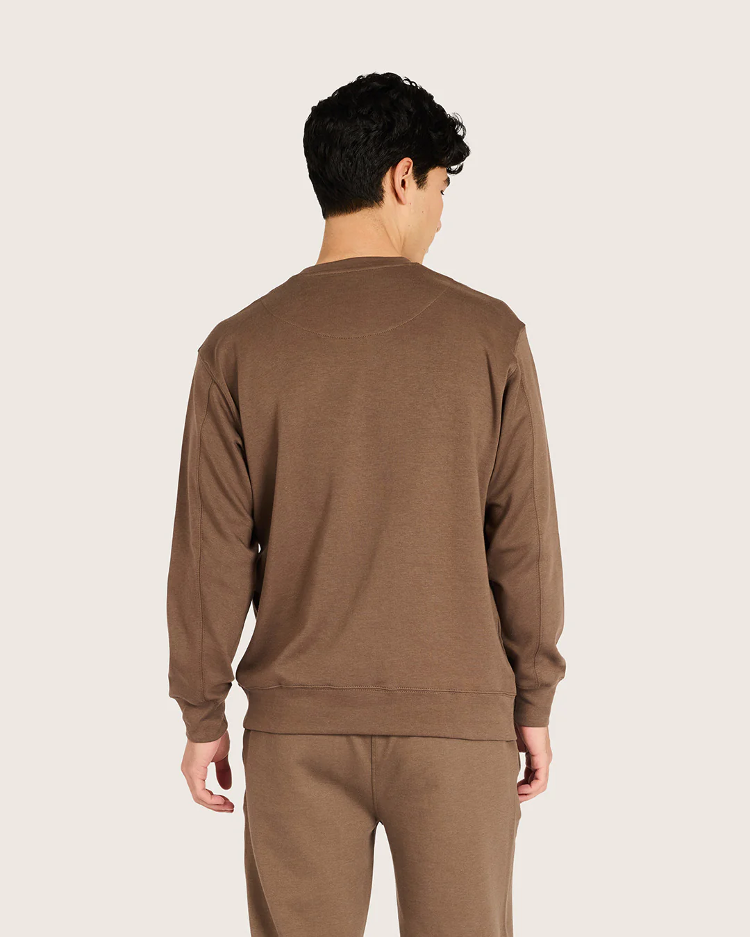 Men's Crew Neck Sweater - Oyster - Image 2