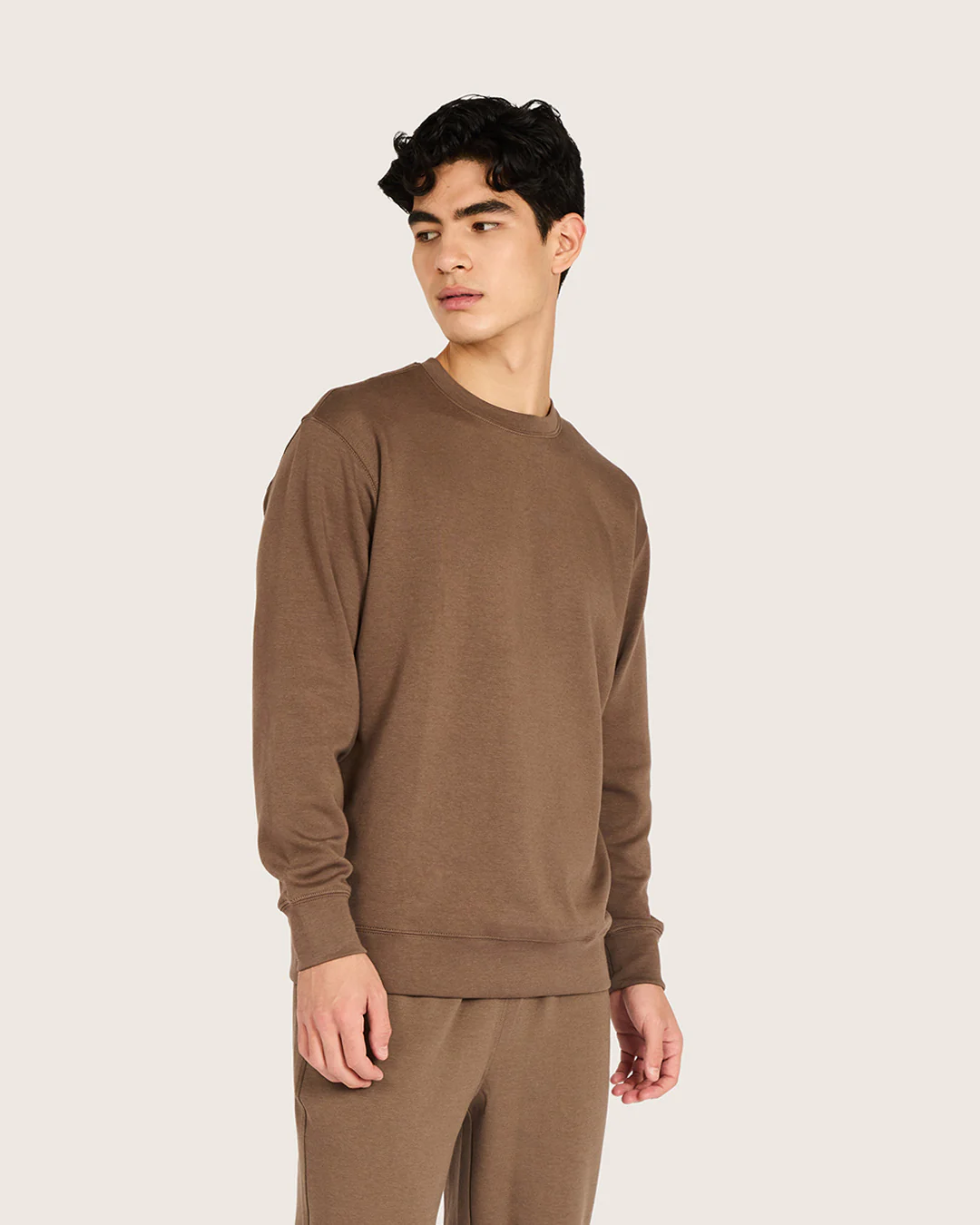 Men's Crew Neck Sweater - Oyster - Image 3