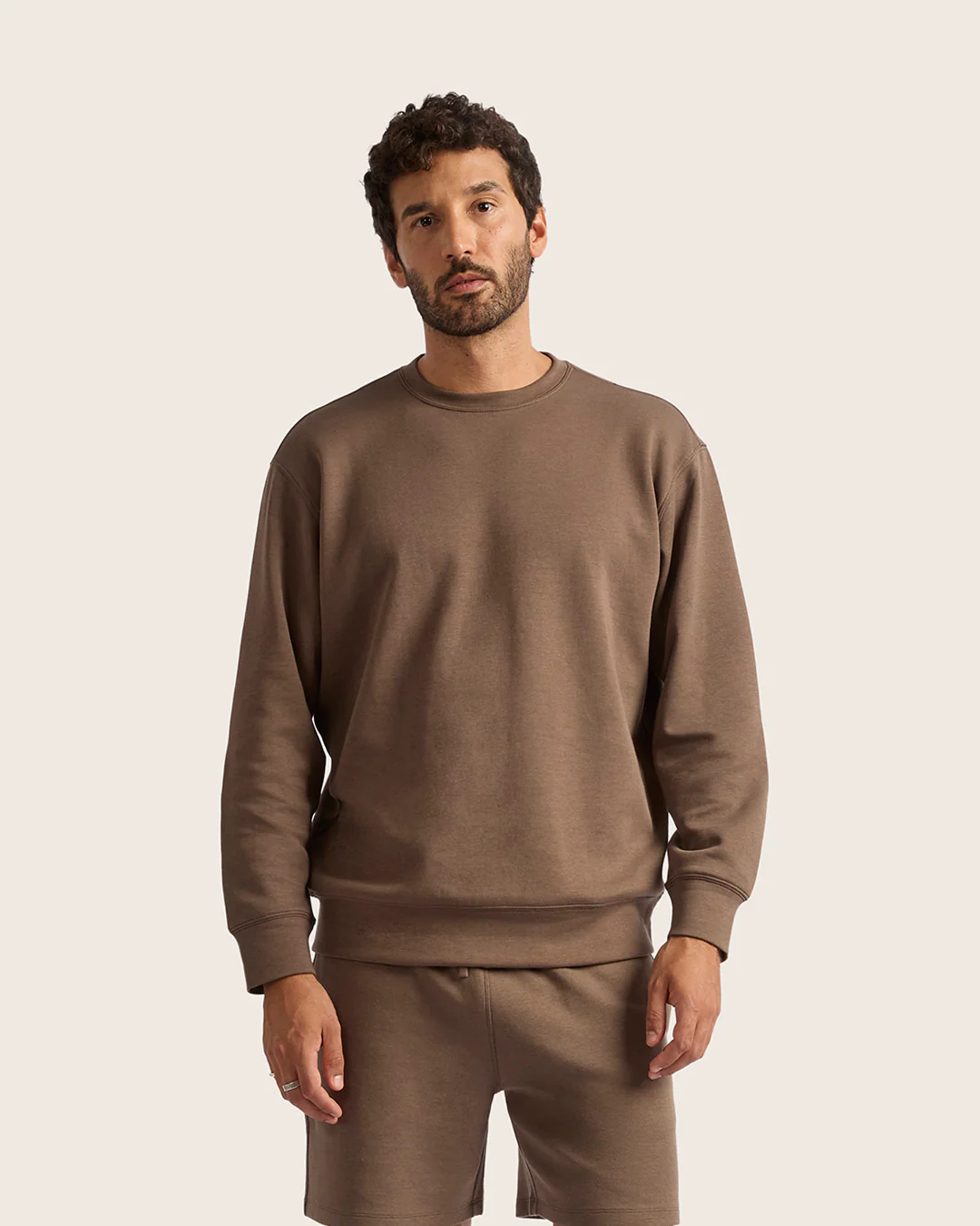 Men's Crew Neck Sweater - Oyster - Image 7