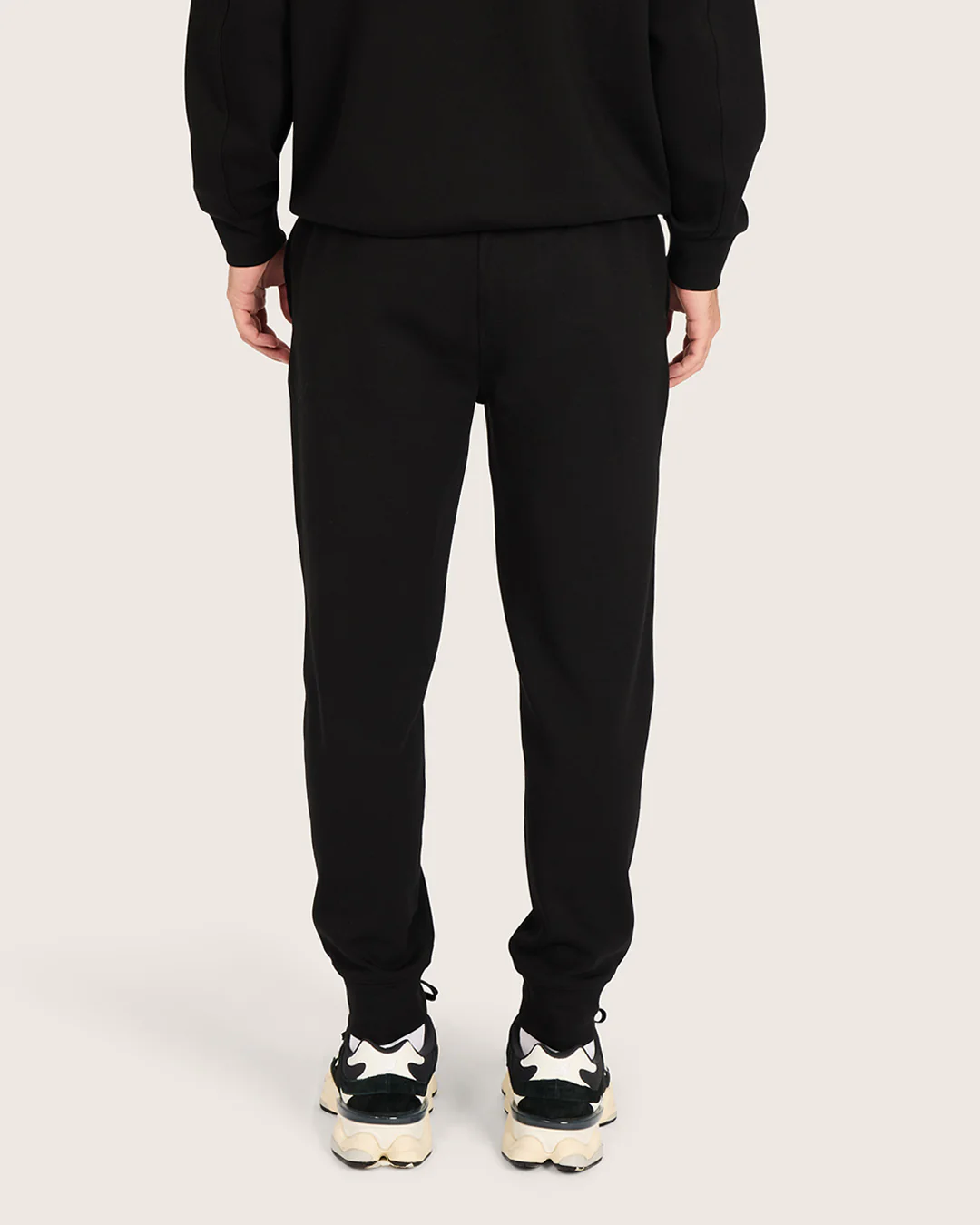 Men's Cuffed Sweat Pants - Black - Image 2