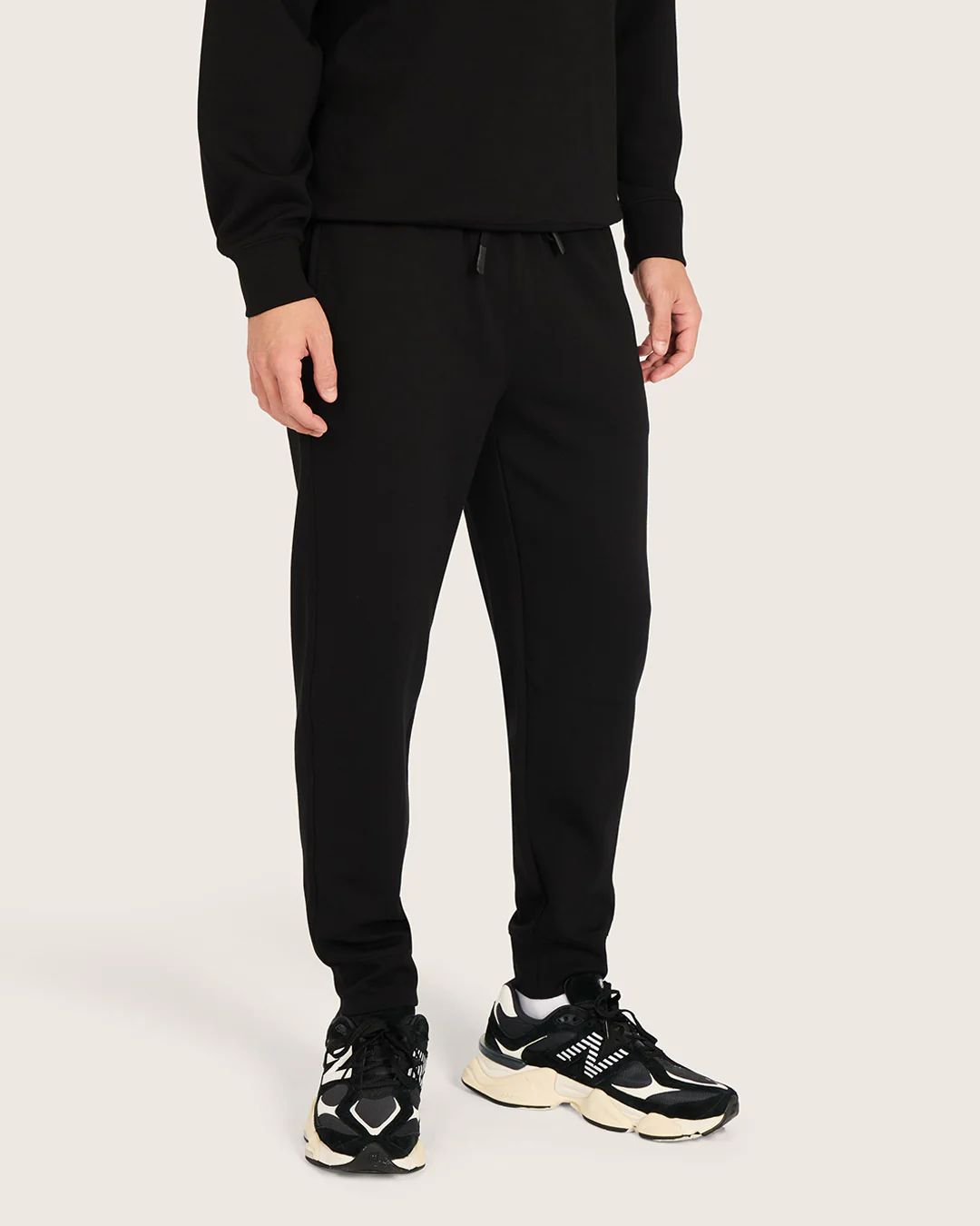 Men's Cuffed Sweat Pants - Black - Image 3