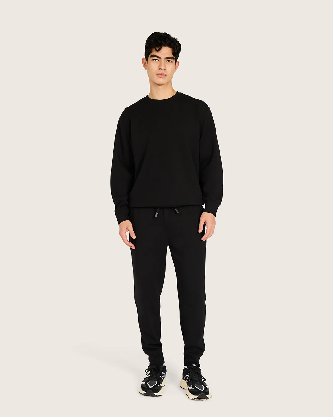 Men's Cuffed Sweat Pants - Black - Image 6