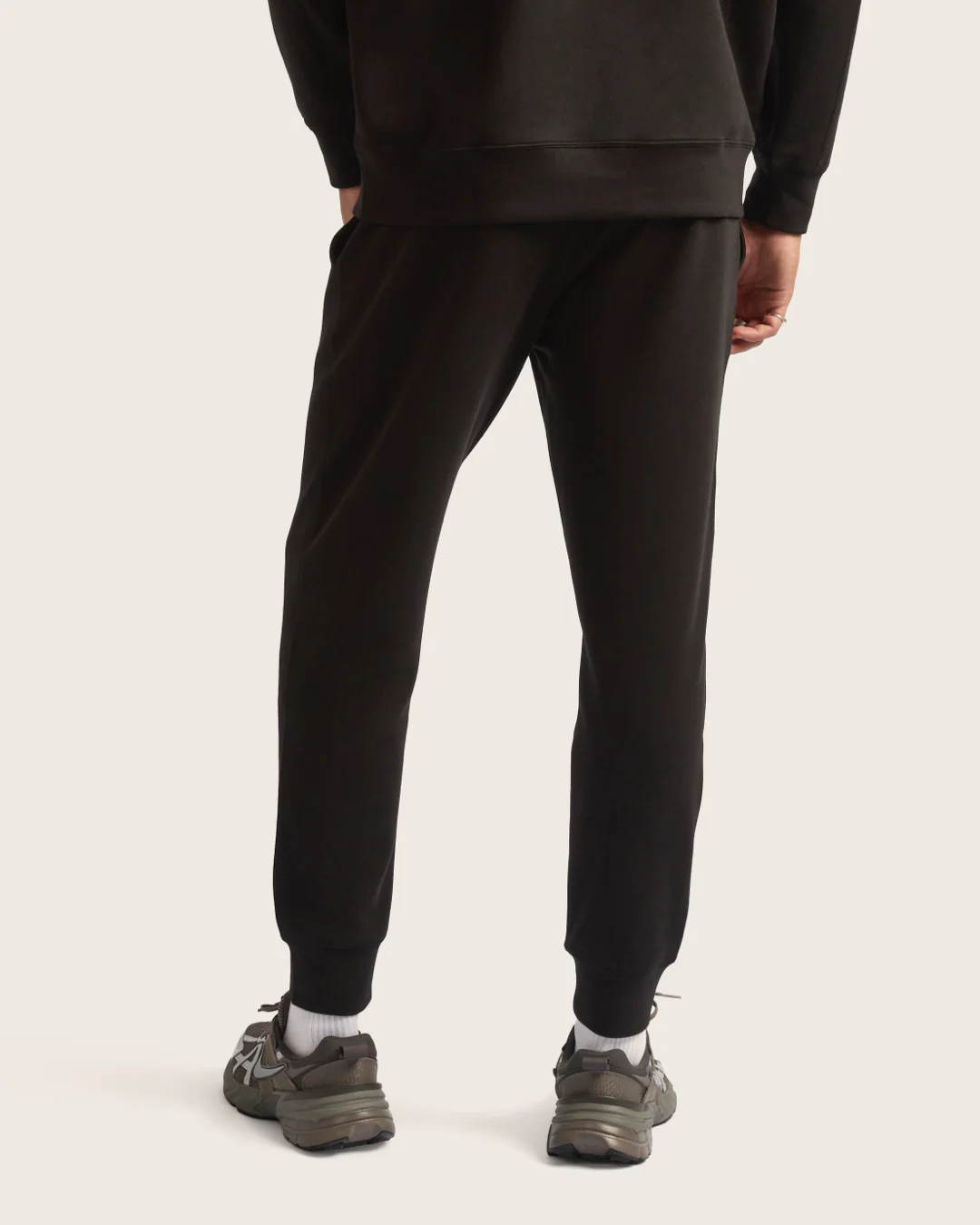 Men's Cuffed Sweat Pants - Black - Image 8