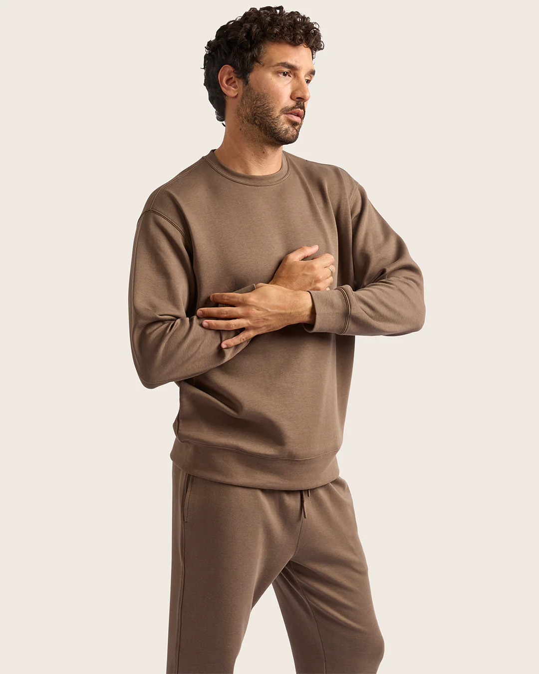 Men's Cuffed Sweat Pants - Oyster - Image 11