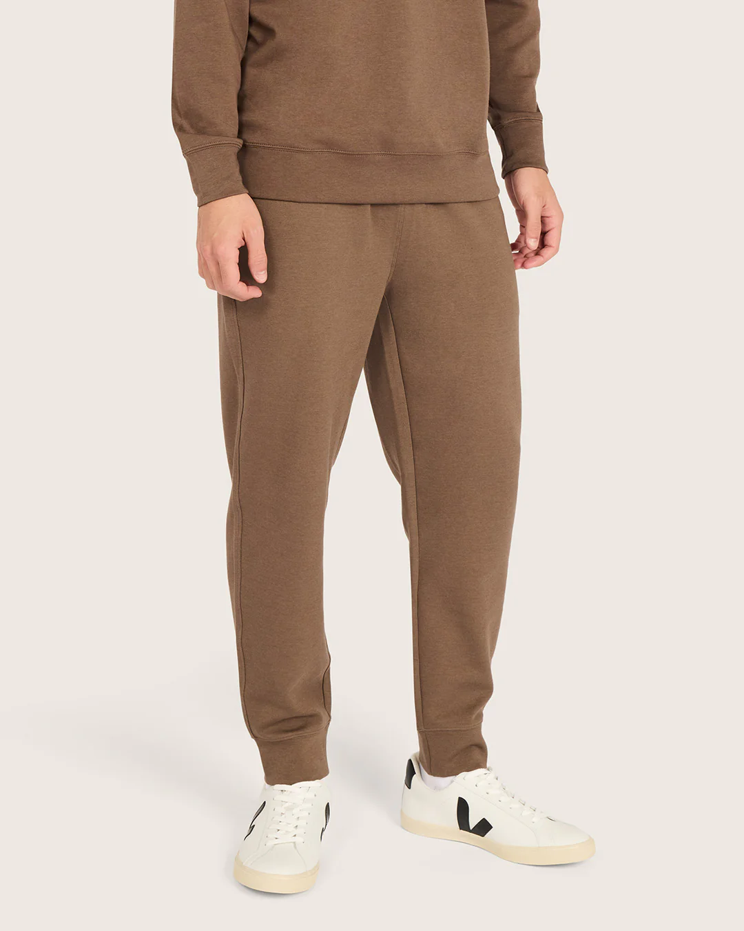 Men's Cuffed Sweat Pants - Oyster - Image 3