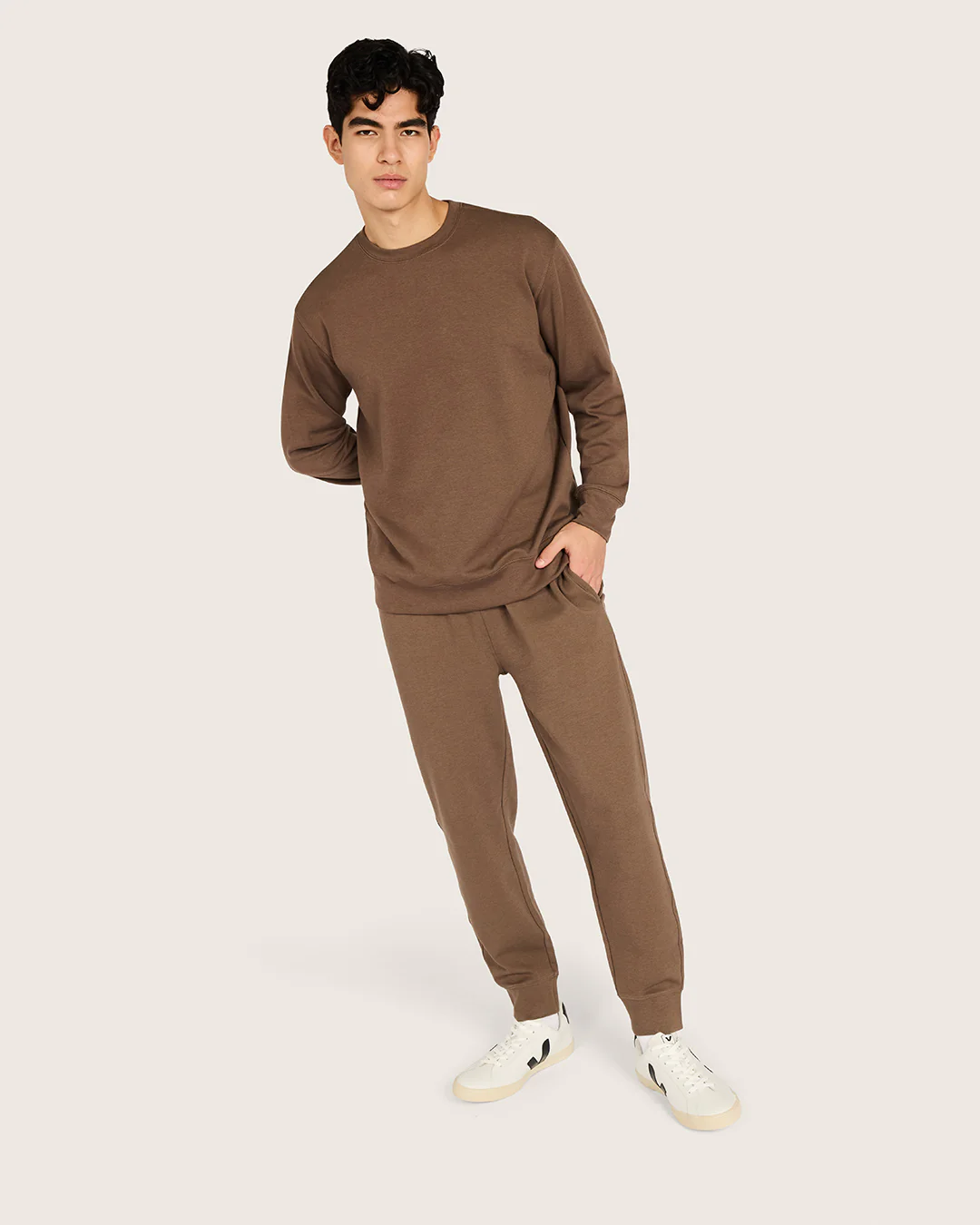 Men's Cuffed Sweat Pants - Oyster - Image 5