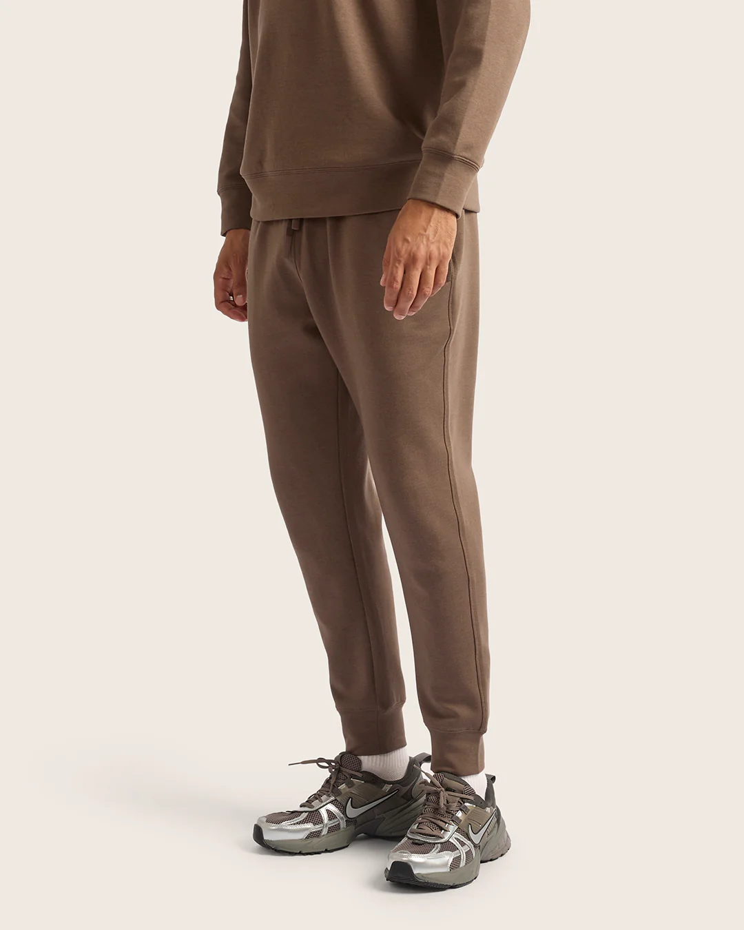Men's Cuffed Sweat Pants - Oyster - Image 9