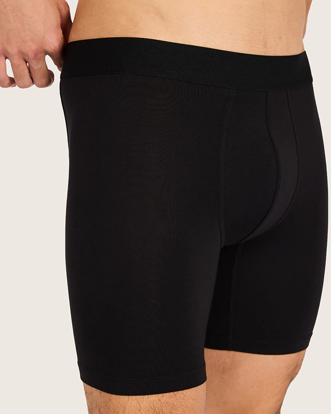 Men's Everyday Mid-Length Boxer Briefs - Black - Image 4