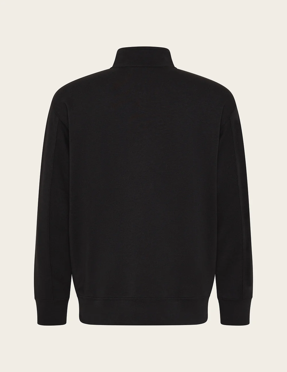 Men's Quarter Zip Sweater - Black - Image 15