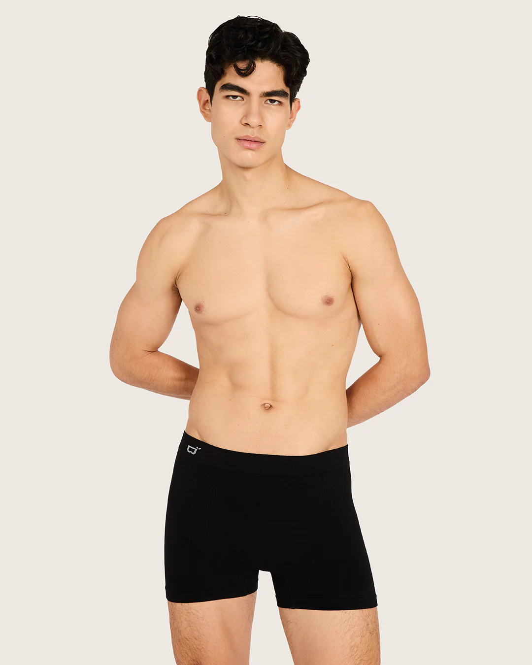 Men's Seamfree Boxer Briefs - Black - Image 5