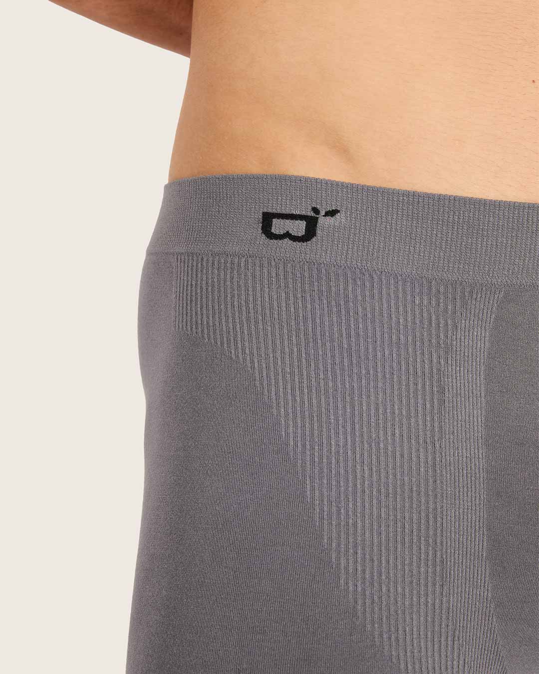 Men's Seamfree Boxer Briefs - Charcoal - Image 4