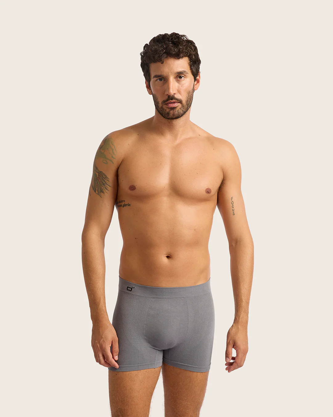 Men's Seamfree Boxer Briefs - Charcoal - Image 5