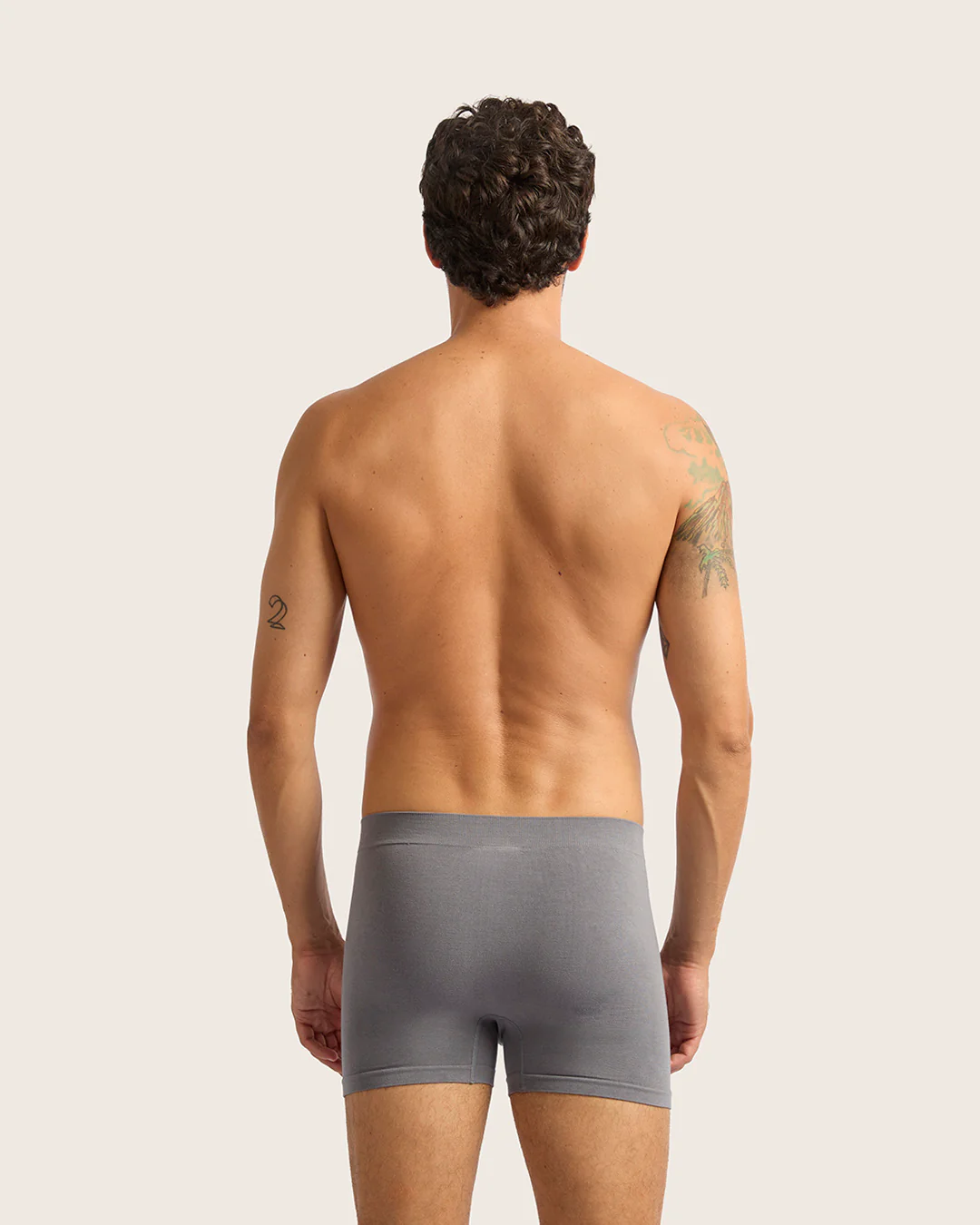 Men's Seamfree Boxer Briefs - Charcoal - Image 6