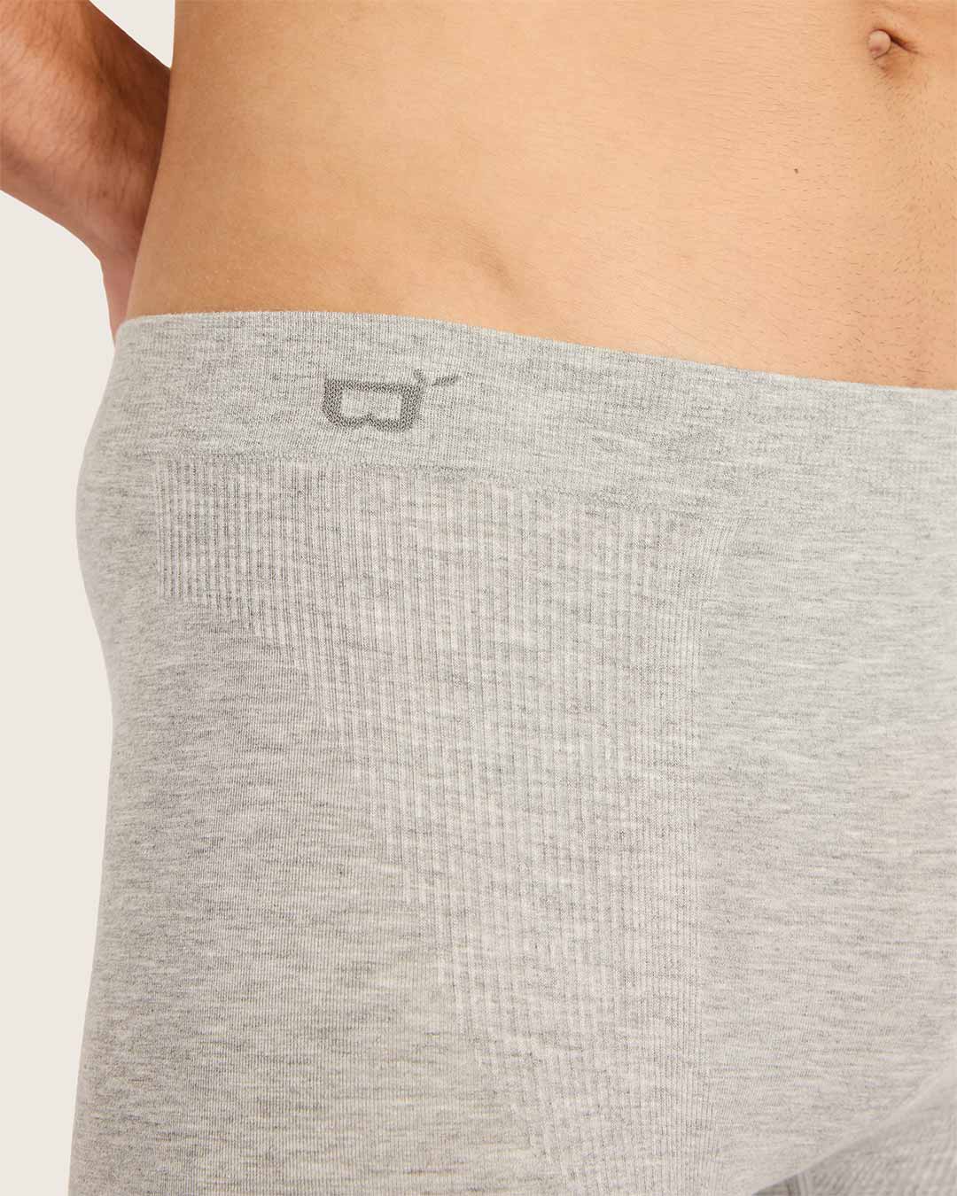 Men's Seamfree Boxer Briefs - Light Grey Marl - Image 4