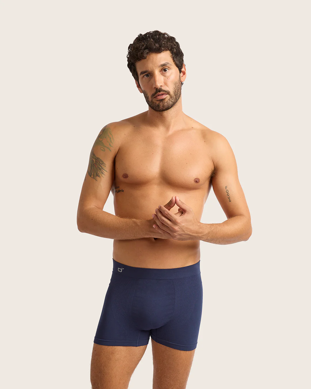 Men's Seamfree Boxer Briefs - Navy - Image 6