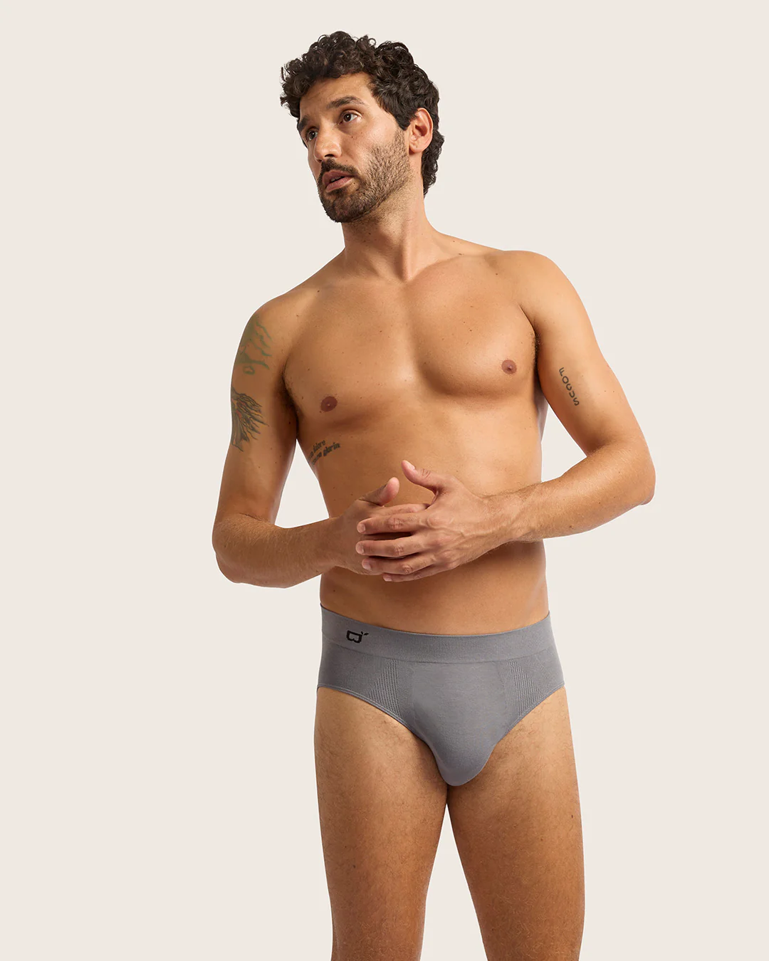 Men's Seamfree Briefs - Charcoal - Image 10