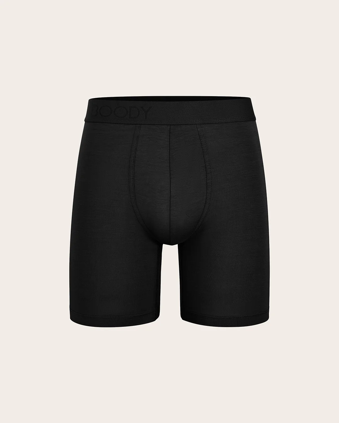 Men's Seamfree Mid-Length Boxer Briefs - Black - Image 11
