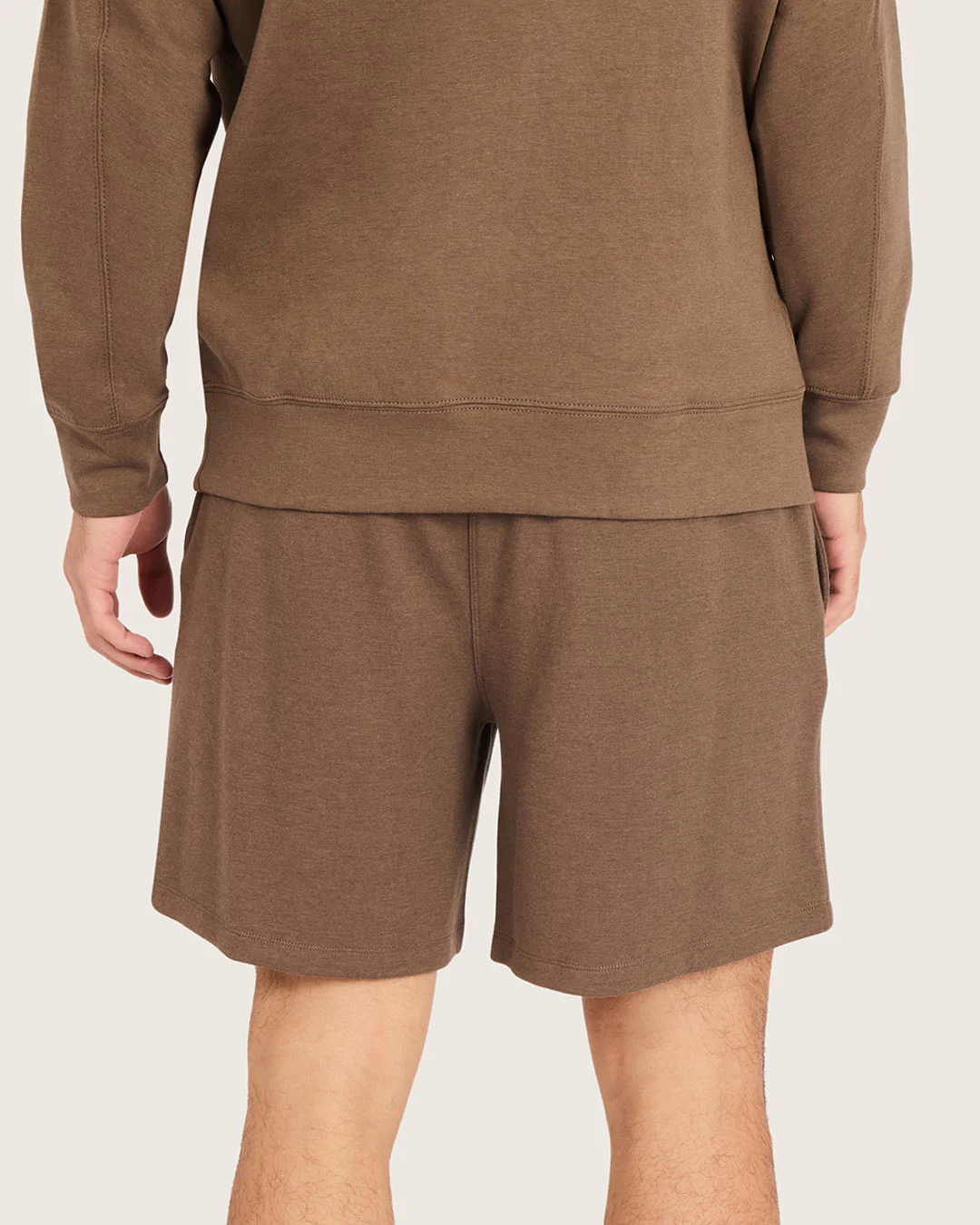 Men's Sweat Shorts 6" - Oyster - Image 2
