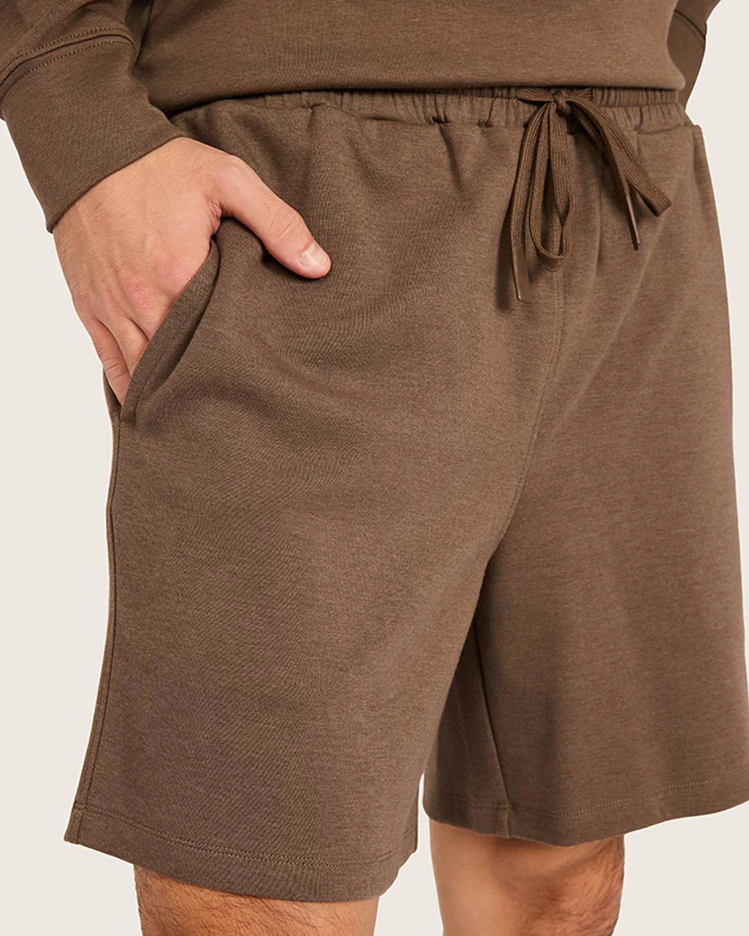 Men's Sweat Shorts 6" - Oyster - Image 4
