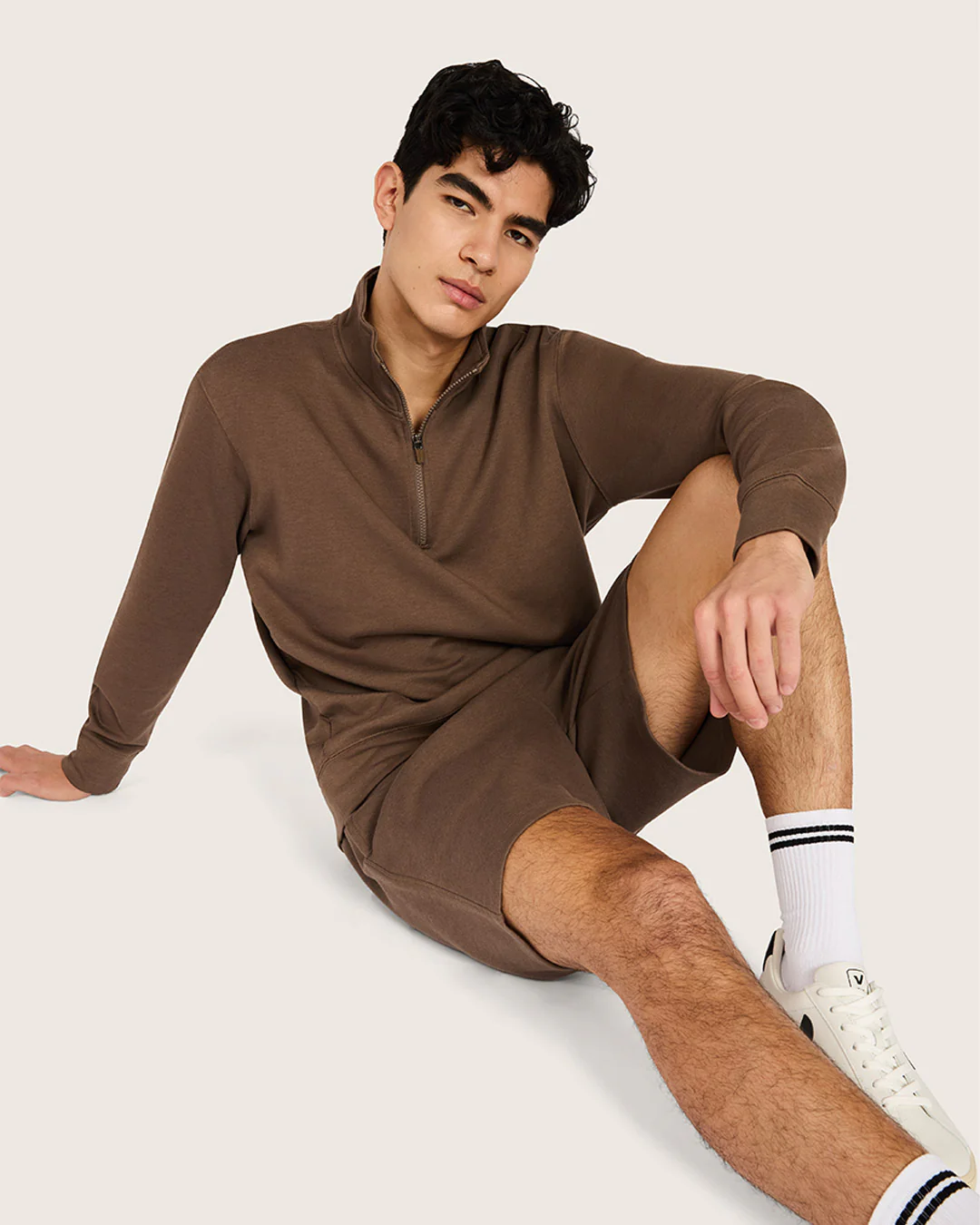 Men's Sweat Shorts 6" - Oyster - Image 5