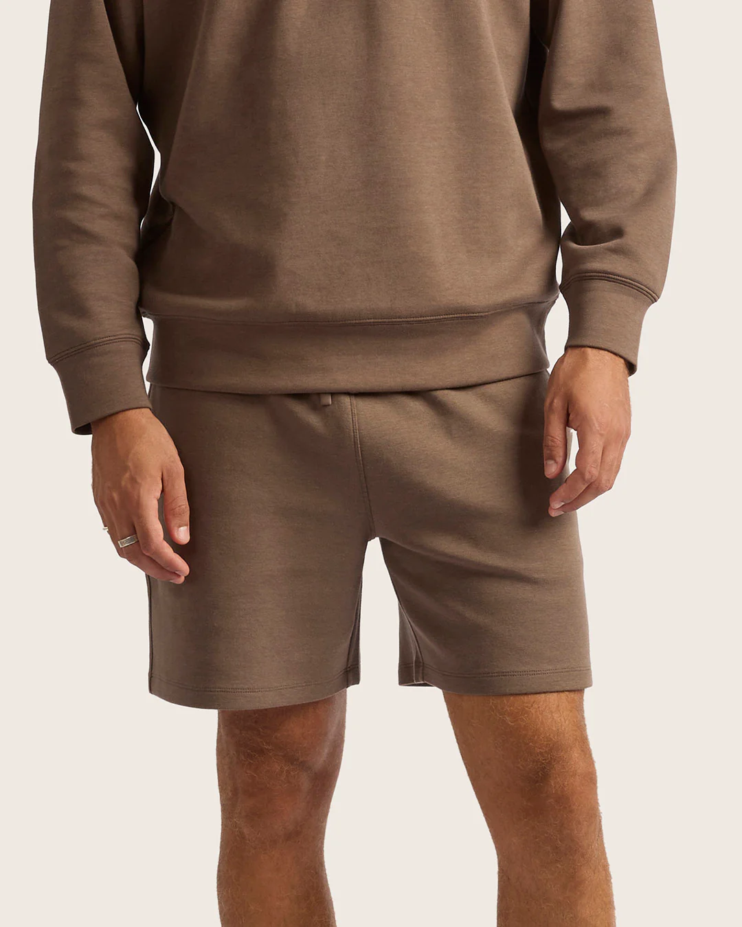 Men's Sweat Shorts 6" - Oyster - Image 7
