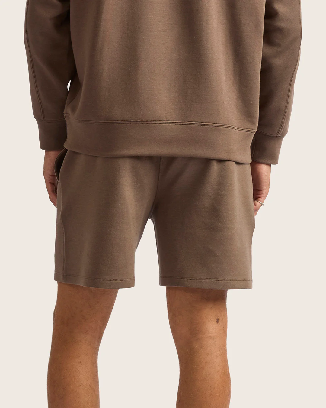 Men's Sweat Shorts 6" - Oyster - Image 8