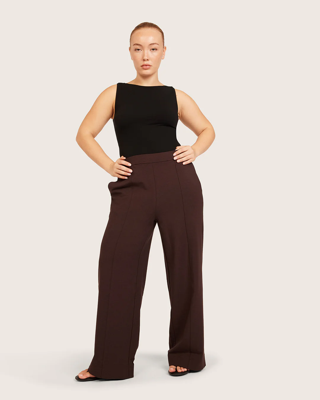 Relaxed Leg Pants - Short - Carob - Image 13