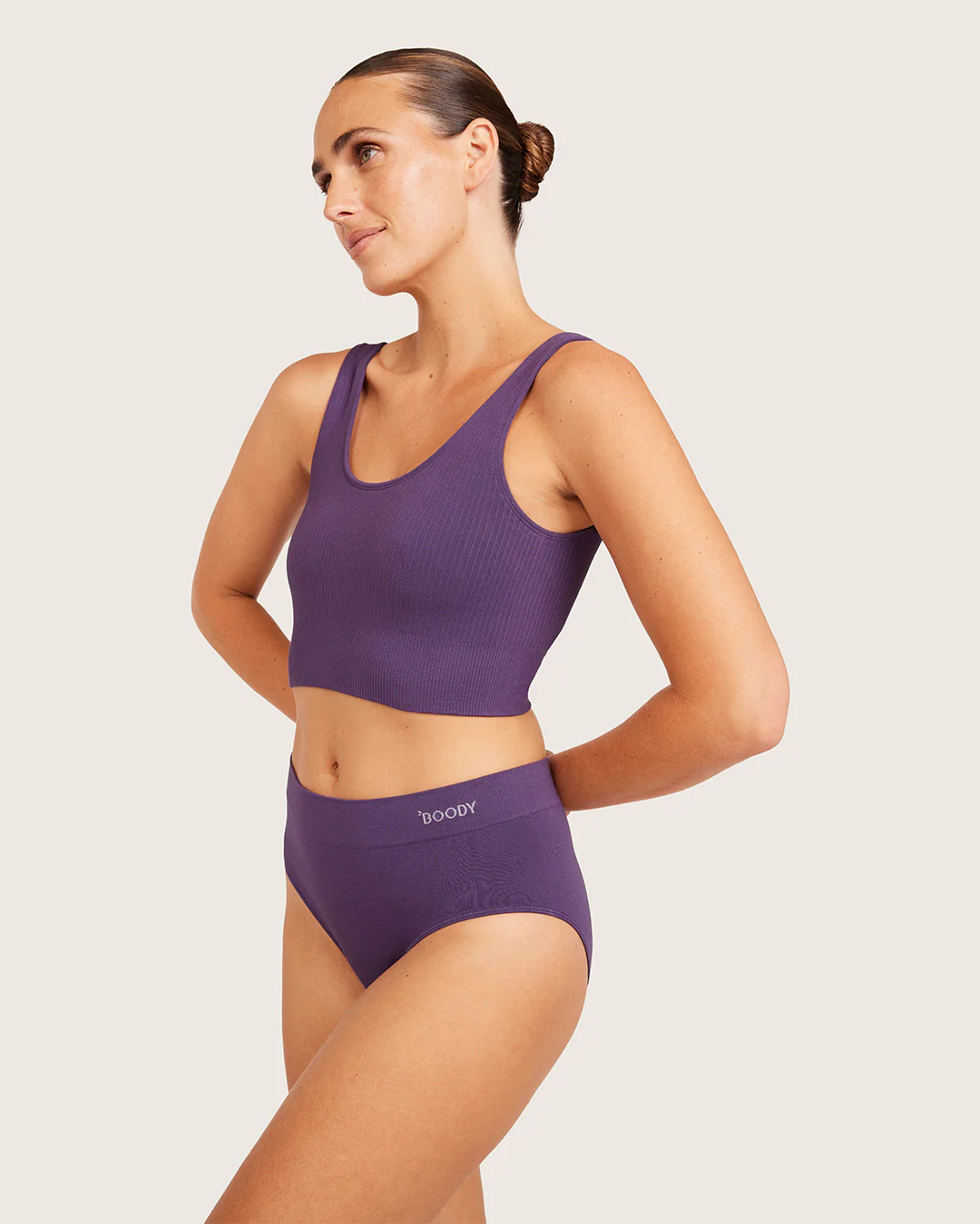 Ribbed Seamfree Crop - Amethyst - Image 11